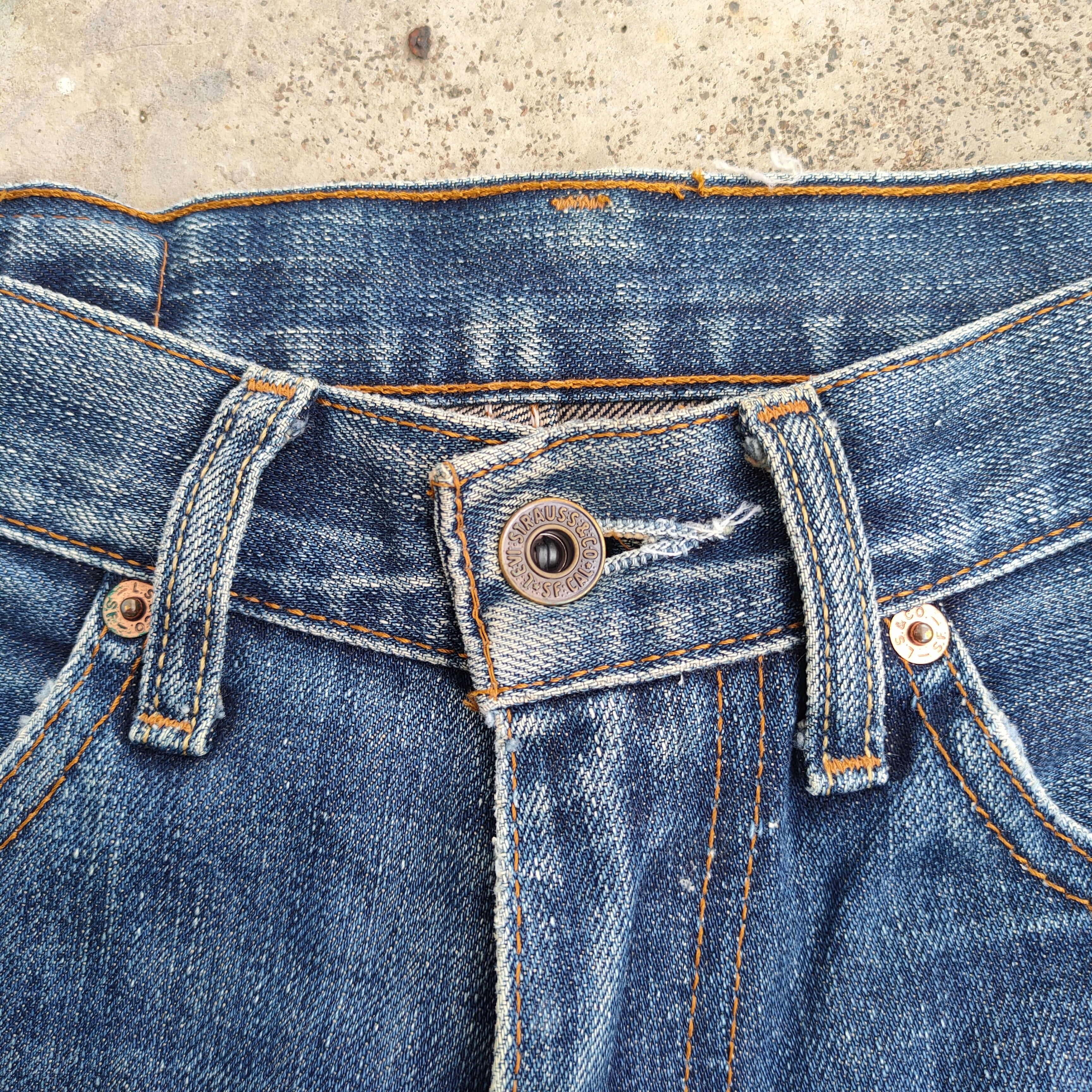 Jean × Levi's × Vintage VINTAGE LEVI'S 502 FADED RIPPED JEANS DENIM PANTS Size US 29 - 5 Thumbnail