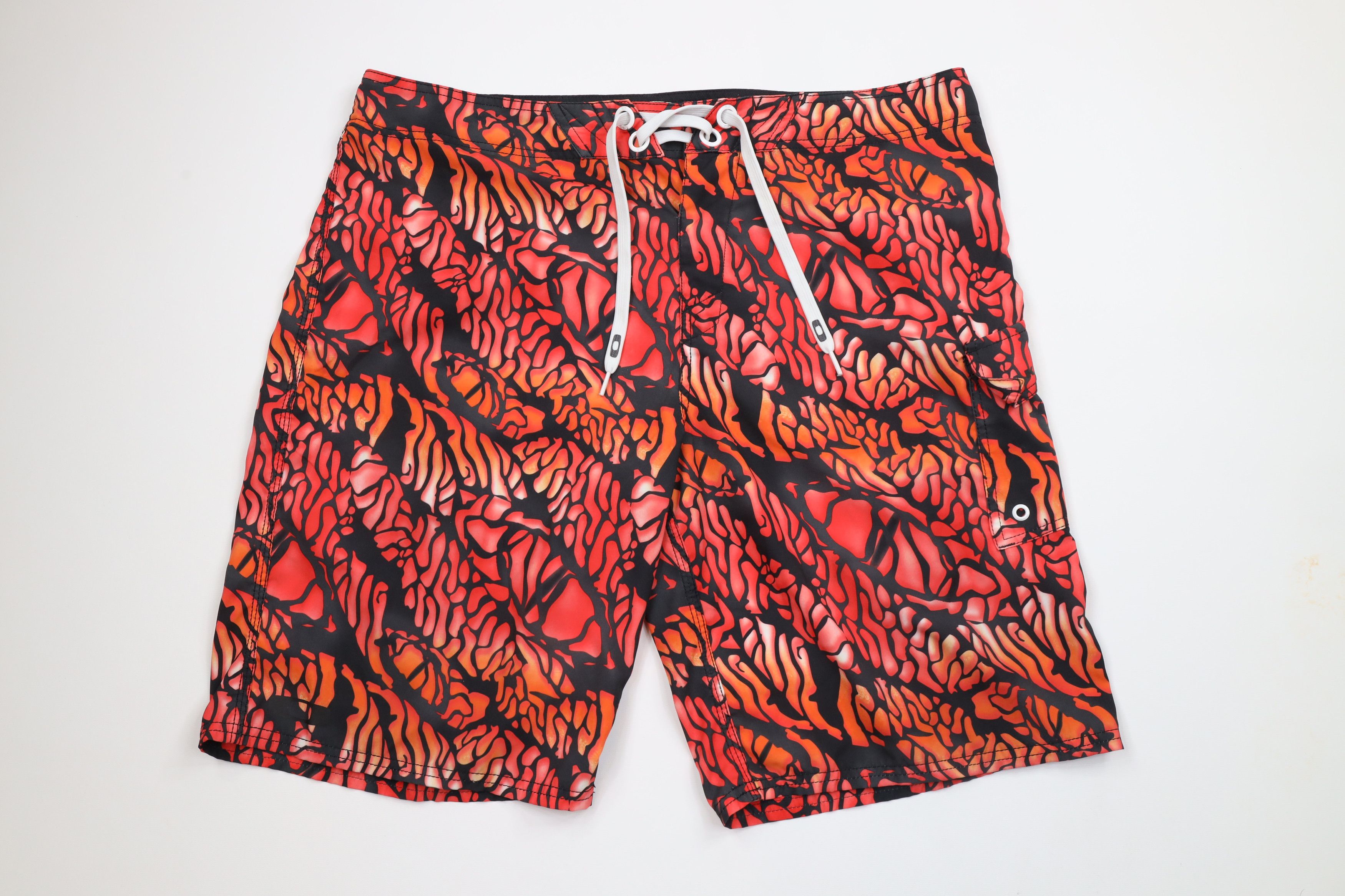 Oakley × Vintage Vintage Oakley Logo Abstract Hybrid Board Shorts Swim Trunks Size US 38 / EU 54 - 1 Thumbnail