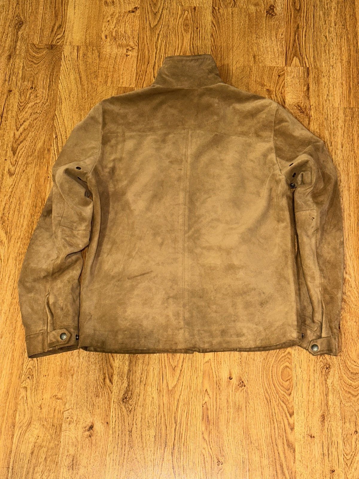 Banana Republic Vtg BANANA REPUBLIC Split Suede COWHIDE Leather Jacket Camel Size US S / EU 44-46 / 1 - 12 Thumbnail