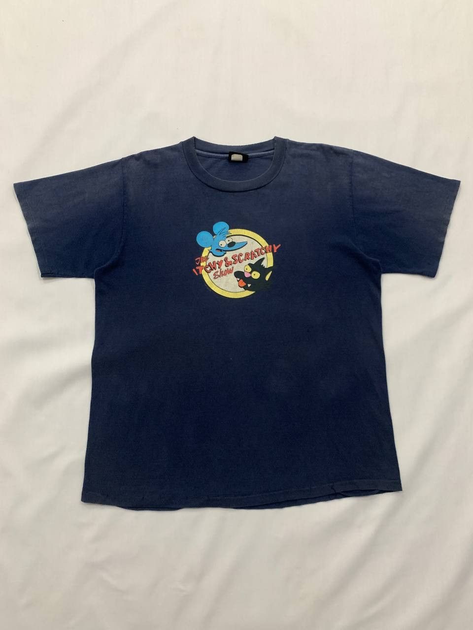 Cartoon Network 1990s The Itchy & Scratchy Show Distressed Tee Size US L / EU 52-54 / 3 - 3 Thumbnail
