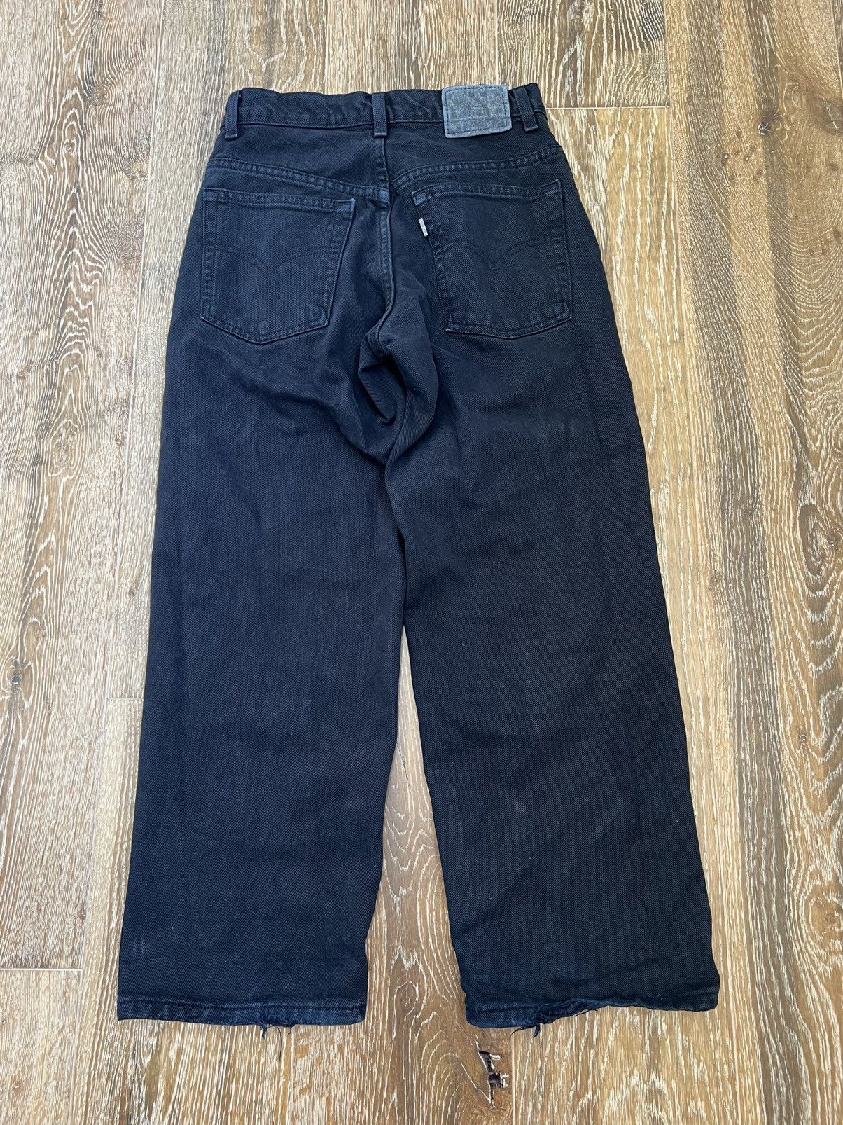 Levi's × Vintage Womens vintage levis silver tab baggy wide leg jeans Size 27" / US 4 / IT 40 - 2 Thumbnail