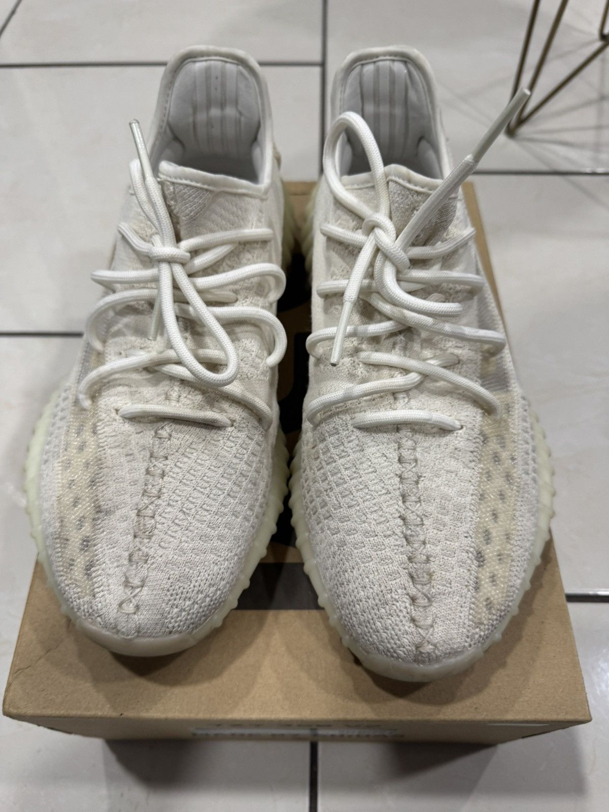 Yeezy SZ 10.5 Adidas Yeezy Boost 350 V2 ‘Bone’ Size US 10.5 / EU 43-44 - 3 Thumbnail
