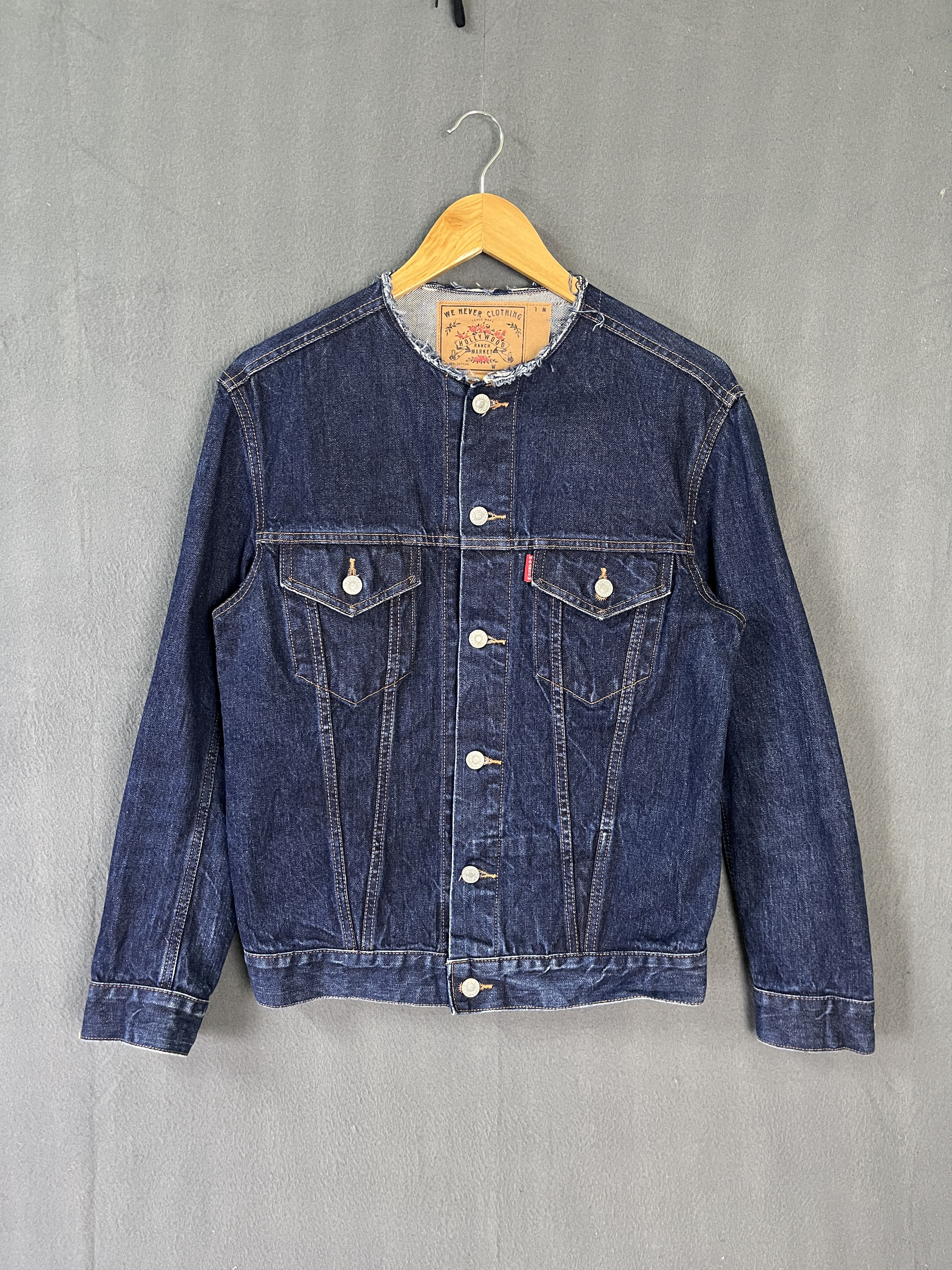 Blue Blue Japan × HOLLYWOOD RANCH MARKET × Japanese Brand HR Market Type 3 Trucker Jacket Made in Japan Size US S / EU 44-46 / 1 - 1 Thumbnail