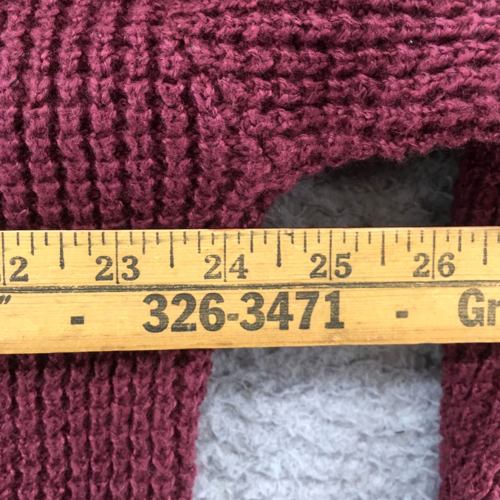 Vintage Peyton Jensen Pullover Sweater Womens M Burgendy Cotton Blend Long Sleeve Knit Shirt Mens? Size M / US 6-8 / IT 42-44 - 4 Thumbnail