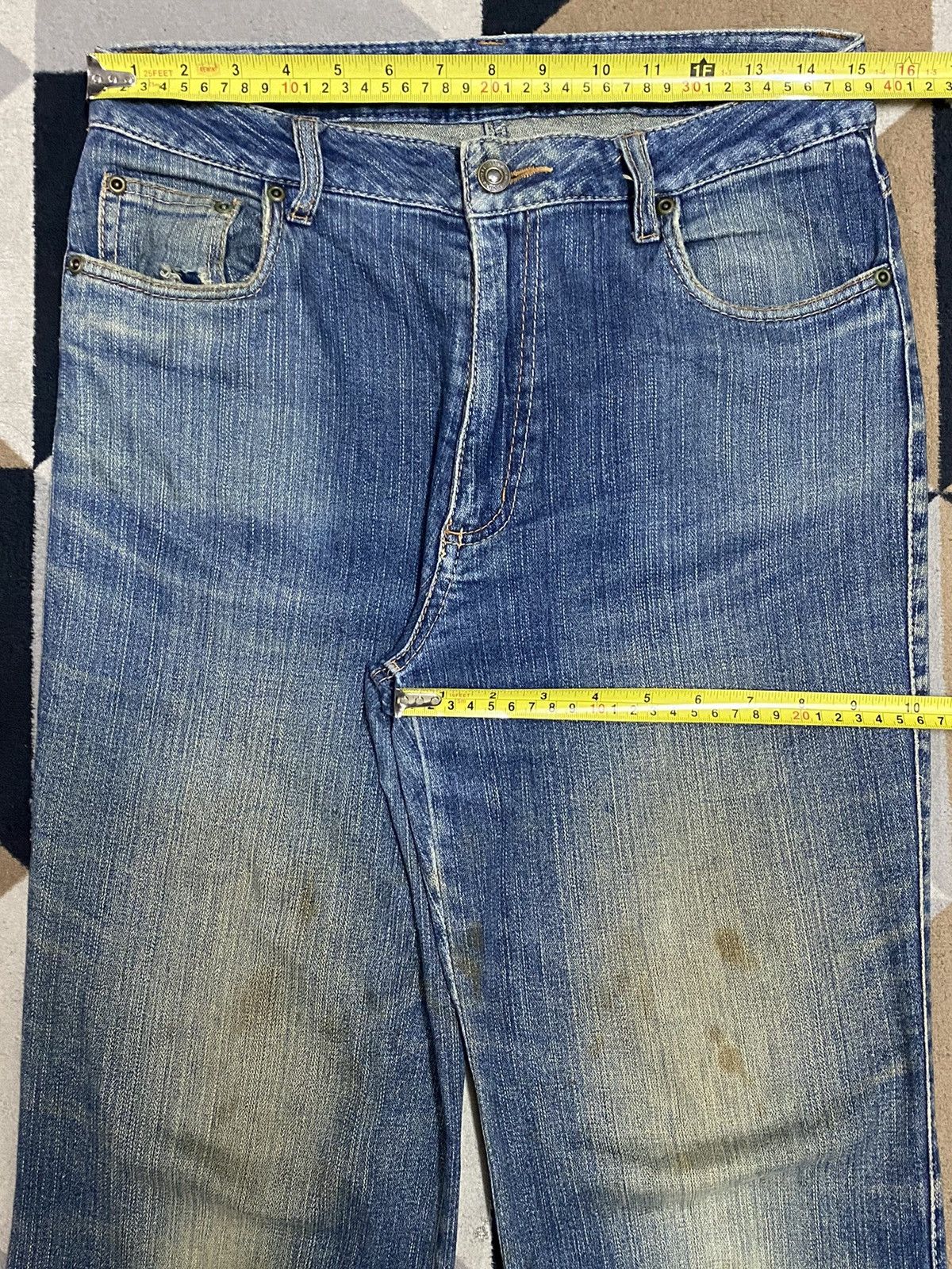 Other Vintage Japanese Brands Blue Wash Flare Jeans Size US 30 / EU 46 - 11 Thumbnail