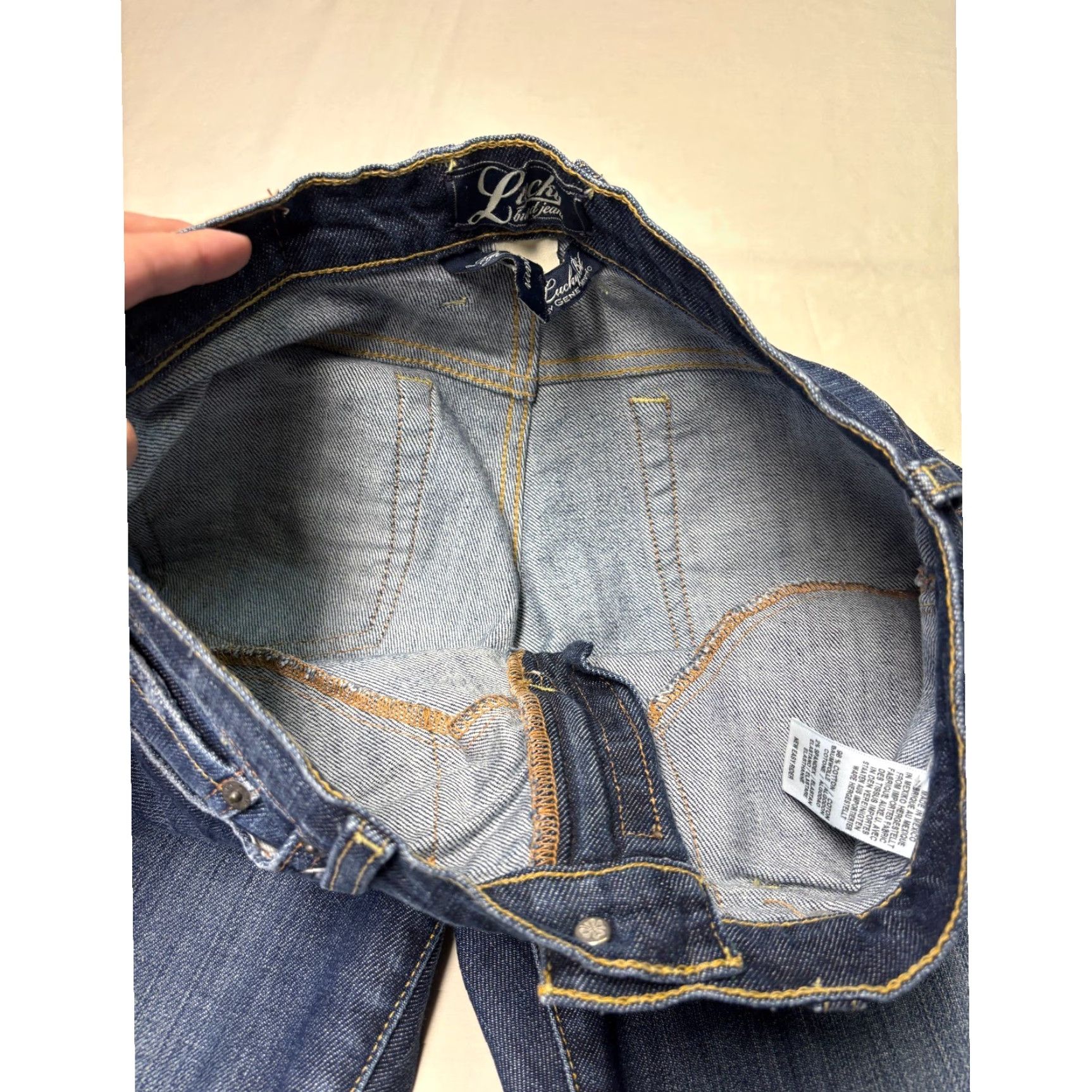 Lucky Brand Lucky Brand New Easy Rider Bootcut Jeans Dark Wash Blue Denim Womens W32 L32 Size 28" / US 6 / IT 42 - 4 Thumbnail