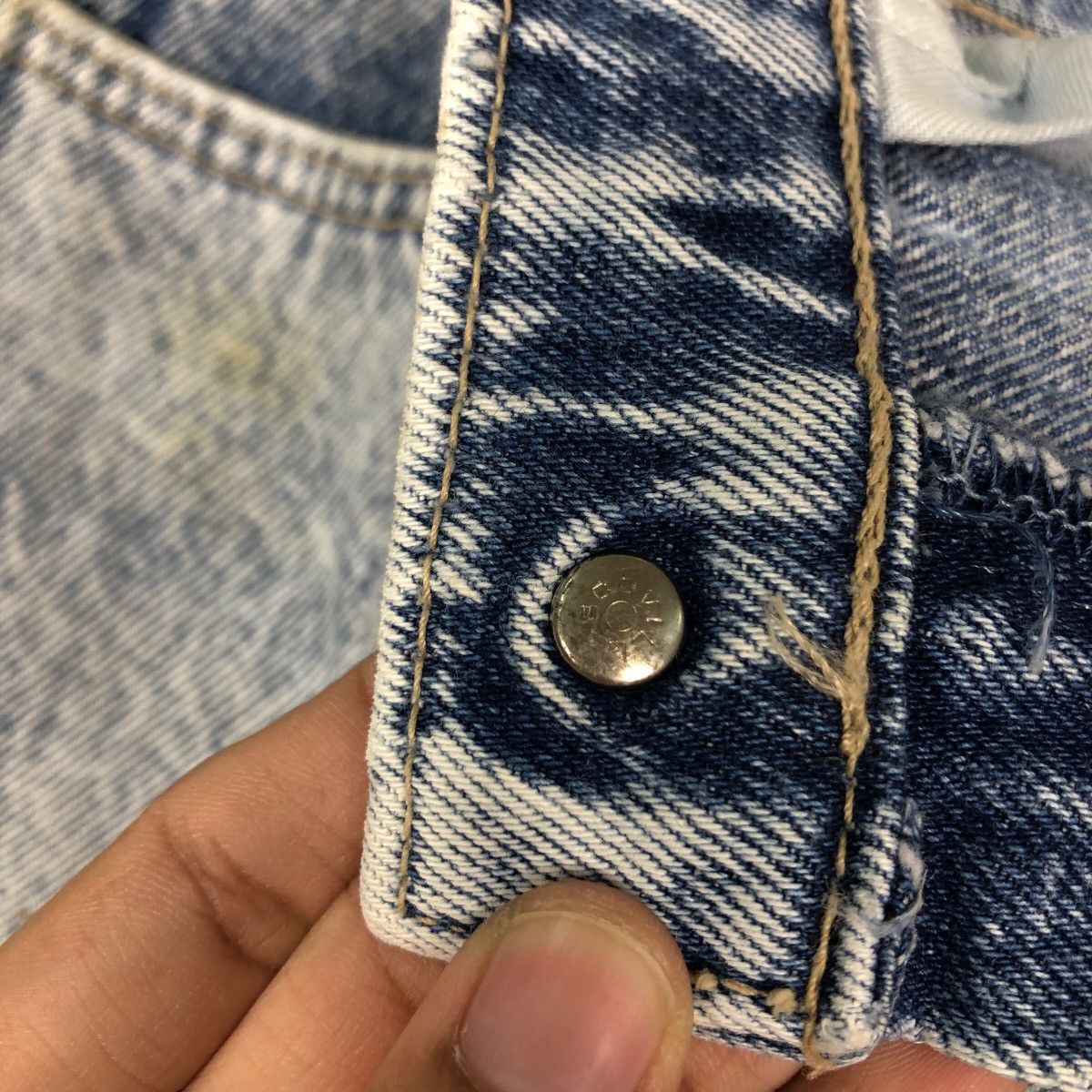 Japanese Brand 🔥VINTAGE FLARE ACID WASH DESIGN WRANGLER USA Size US 28 / EU 44 - 19 Thumbnail