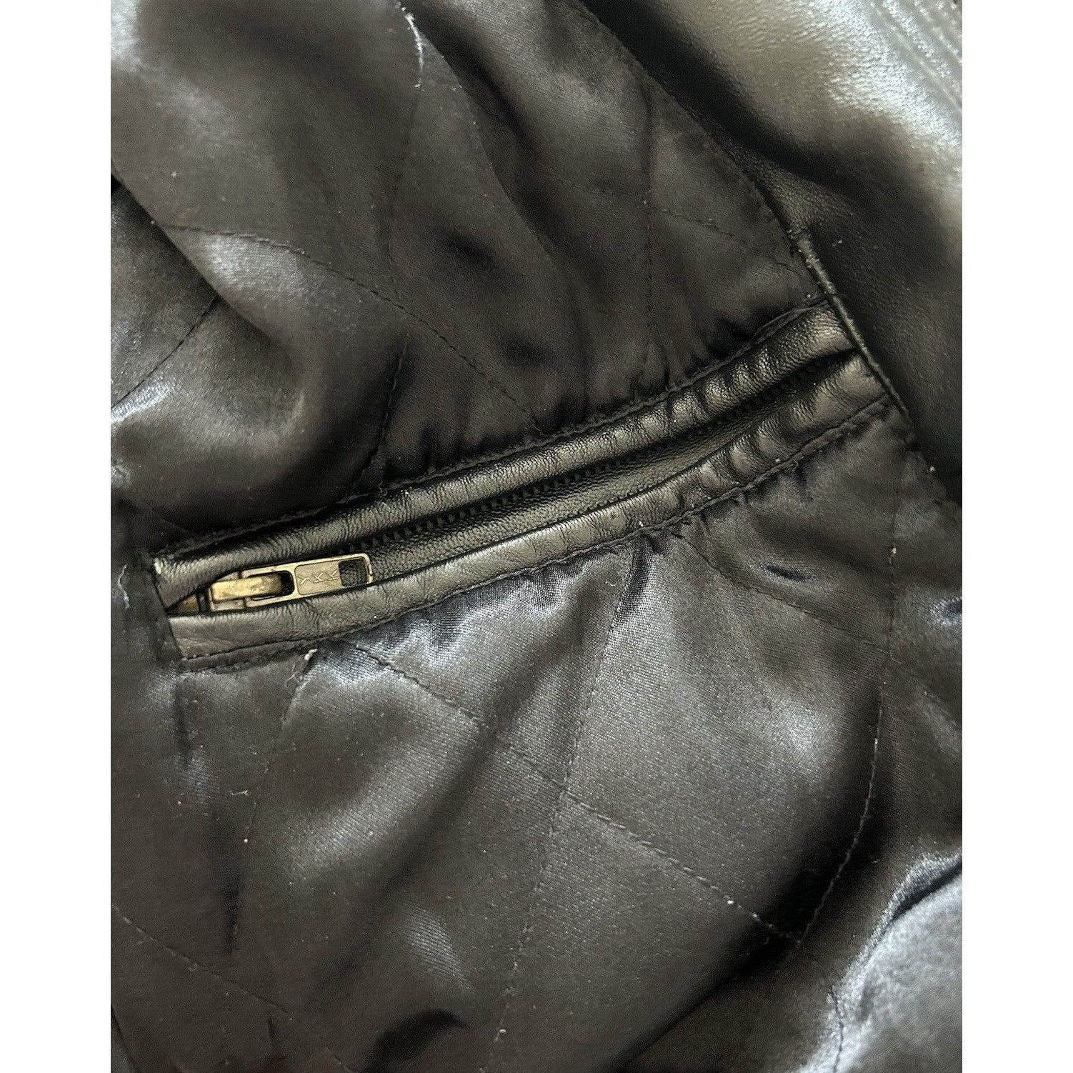 Express Express SIZE 54 Men's black genuine leather winter coat clas Size US L / EU 52-54 / 3 - 10 Thumbnail