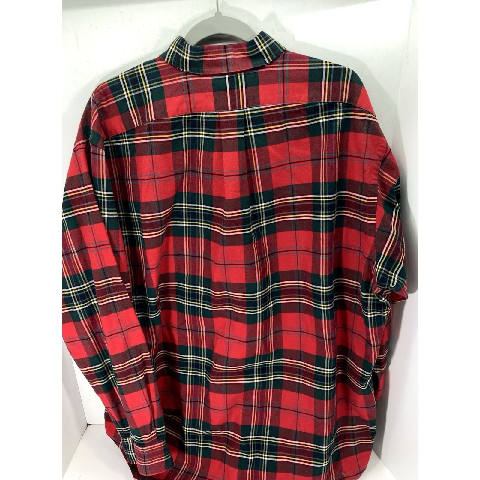 Ralph Lauren VINTAGE Ralph Lauren Shirt Men L Red Plaid Long Sleeve Button Cotton Mens Size US L / EU 52-54 / 3 - 6 Thumbnail