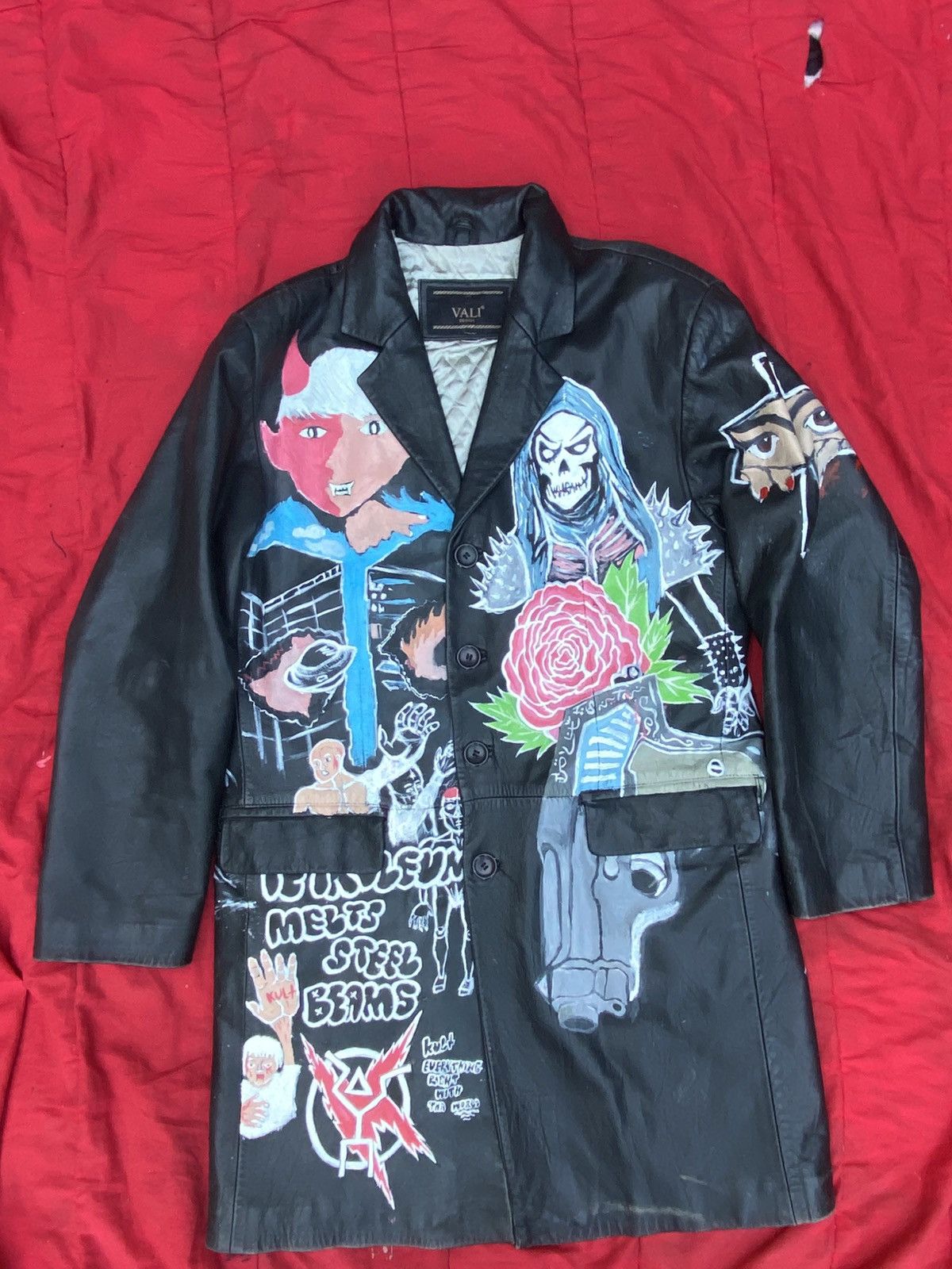Other Kult Resentful Custom leather trench coat Size US XL / EU 56 / 4 - 9 Thumbnail