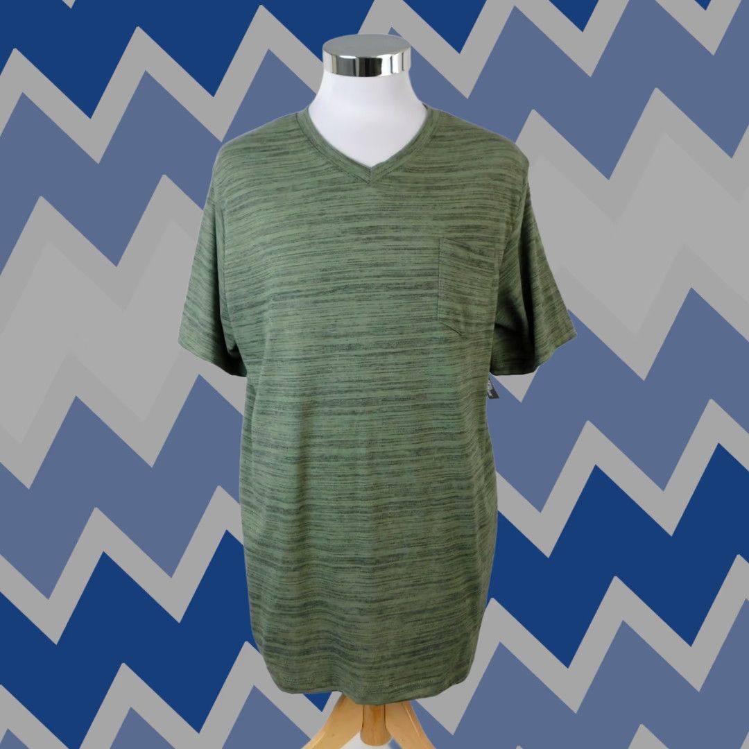 Vintage OT Revolution Men's Short Sleeve T-Shirt V-Neck Green XL Shirt Mens Size US XL / EU 56 / 4 - 1 Thumbnail