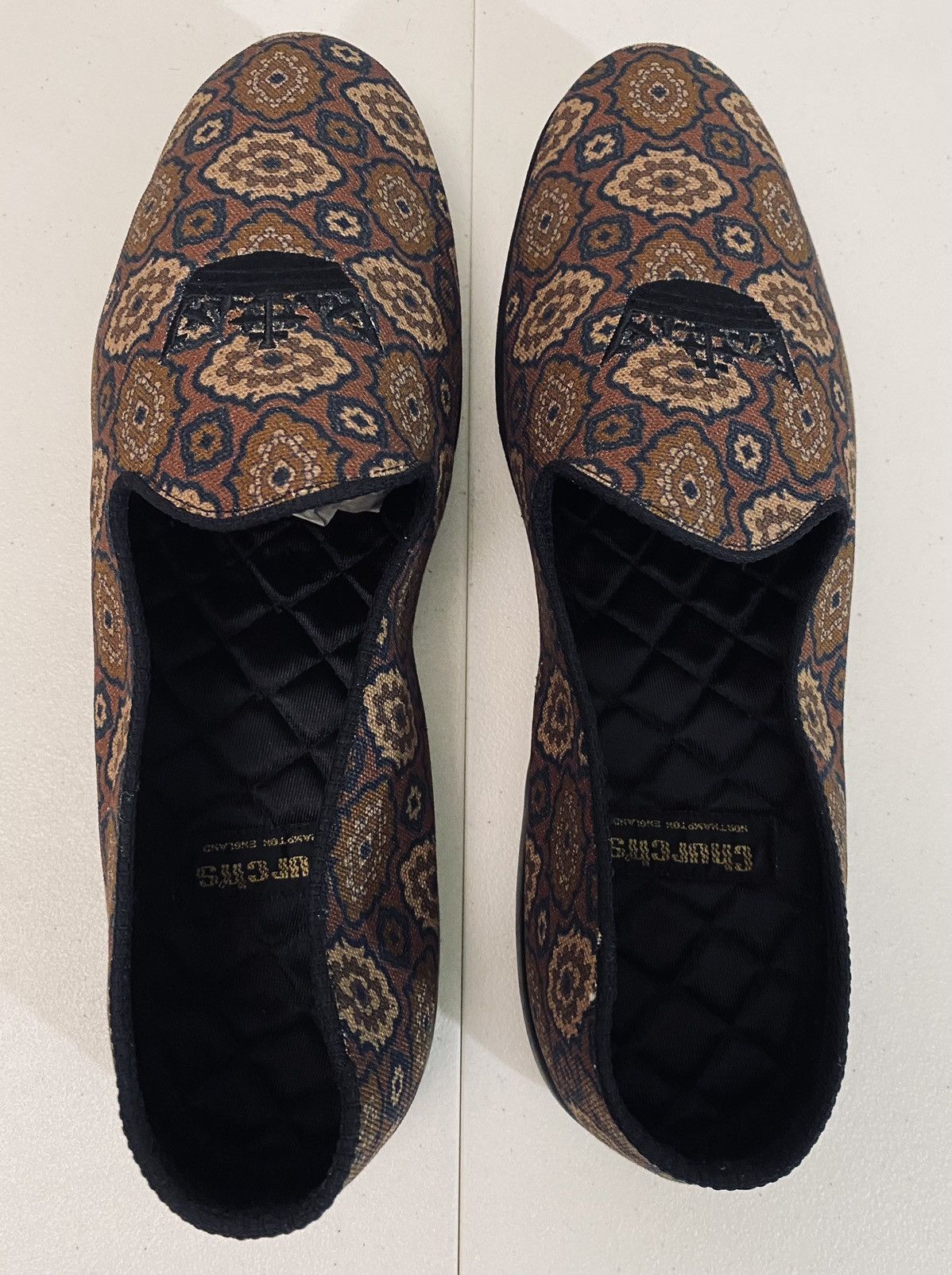 Church's Church’s 🏴󠁧󠁢󠁥󠁮󠁧󠁿 Kanvas Quilted Insole Suede House Slipper 11 New Size US 11 / EU 44 - 5 Thumbnail