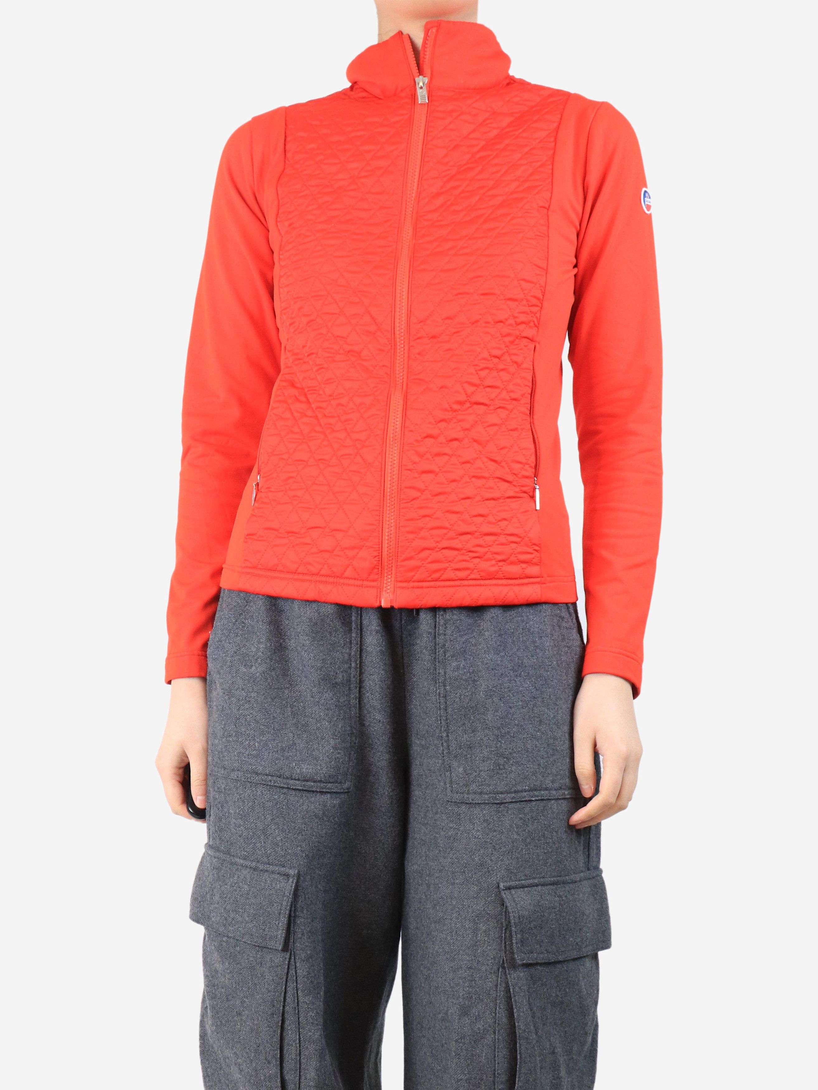 Other Red quilted zip-up jacket - M Size M / US 6-8 / IT 42-44 - 1 Thumbnail