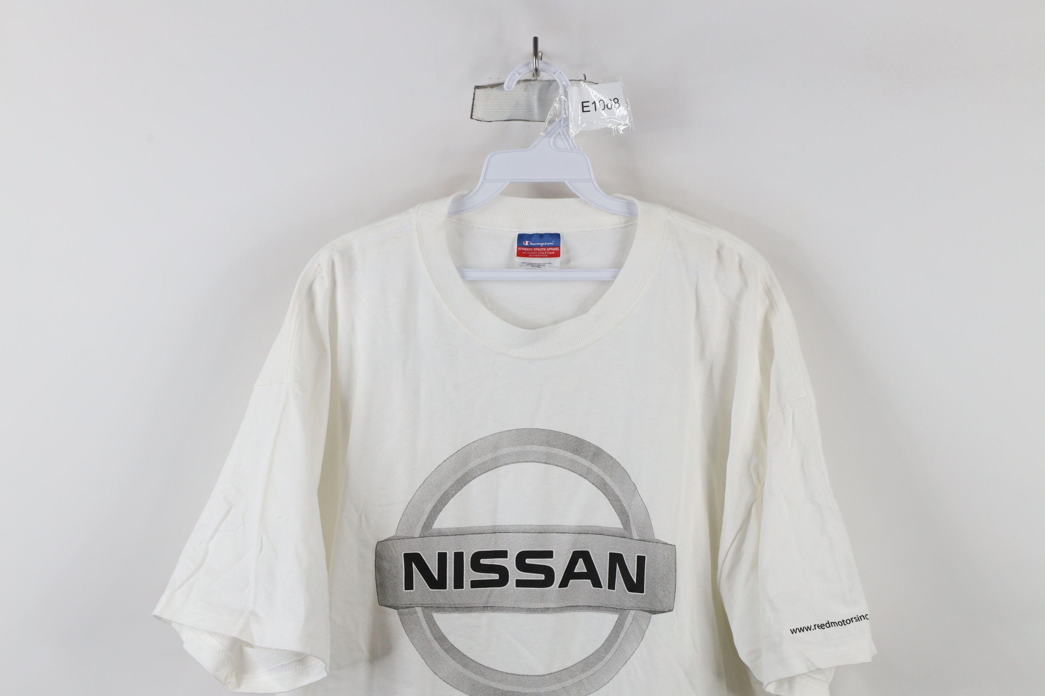 Champion × Vintage Vintage 90s Champion Nissan Motors Short Sleeve T-Shirt Size US XL / EU 56 / 4 - 2 Thumbnail