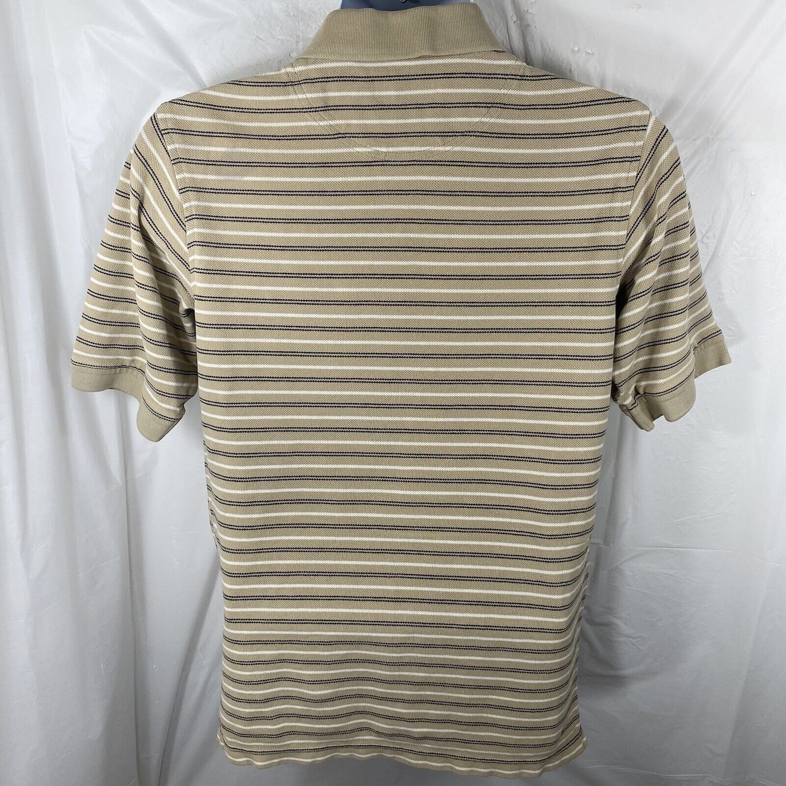 Timberland Timberland Small Beige Striped Short Sleeve Polo Shirt Size US M / EU 48-50 / 2 - 6 Thumbnail