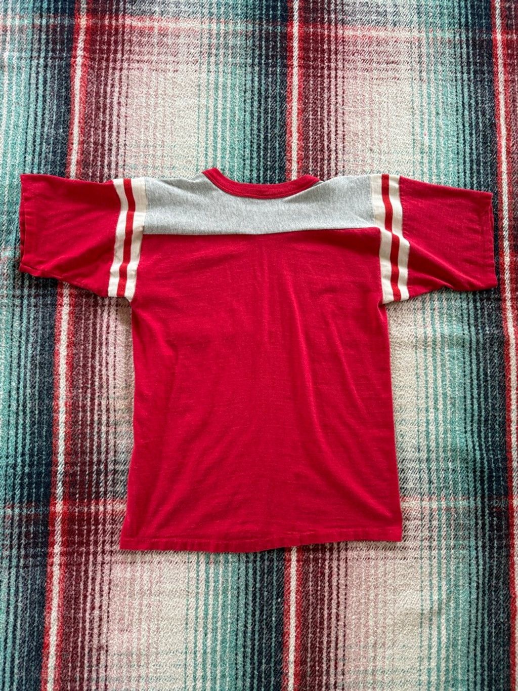 Vintage Vintage Jamboree in the Hills Country Music Red Football Tee Size US M / EU 48-50 / 2 - 3 Thumbnail