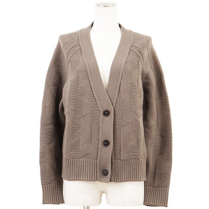 Hermes Hermes Hermès Virgin Wool Knit Cardigan Textile Tops DUTY FREE for USA Size ONE SIZE - 1 Thumbnail