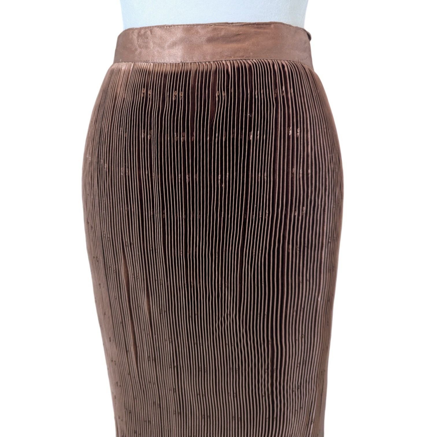 Emmanuelle Khanh Vintage 1970s Emmanuelle Khanh Double Layer Accordian Skirt Size 27" / US 4 / IT 40 - 4 Thumbnail