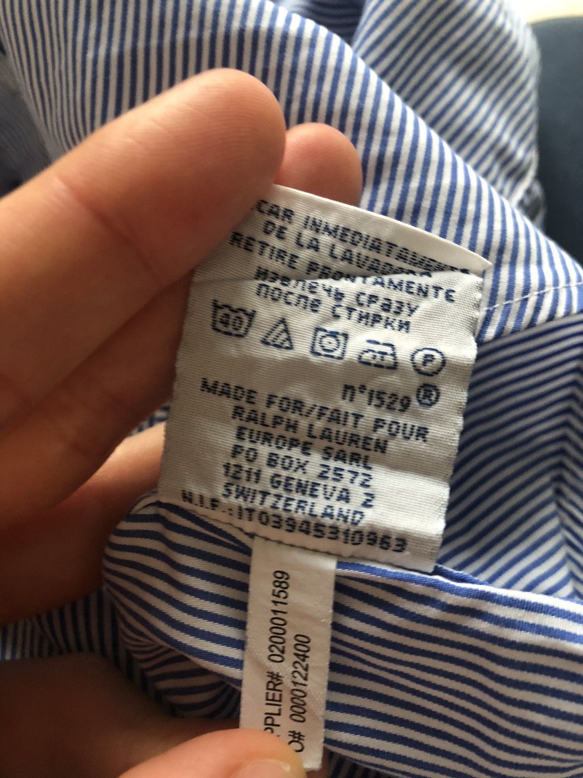 Polo Ralph Lauren POLO RALPH LAUREN CLASSIC STRIPED BUTTON UP SHIRT Size US L / EU 52-54 / 3 - 5 Thumbnail