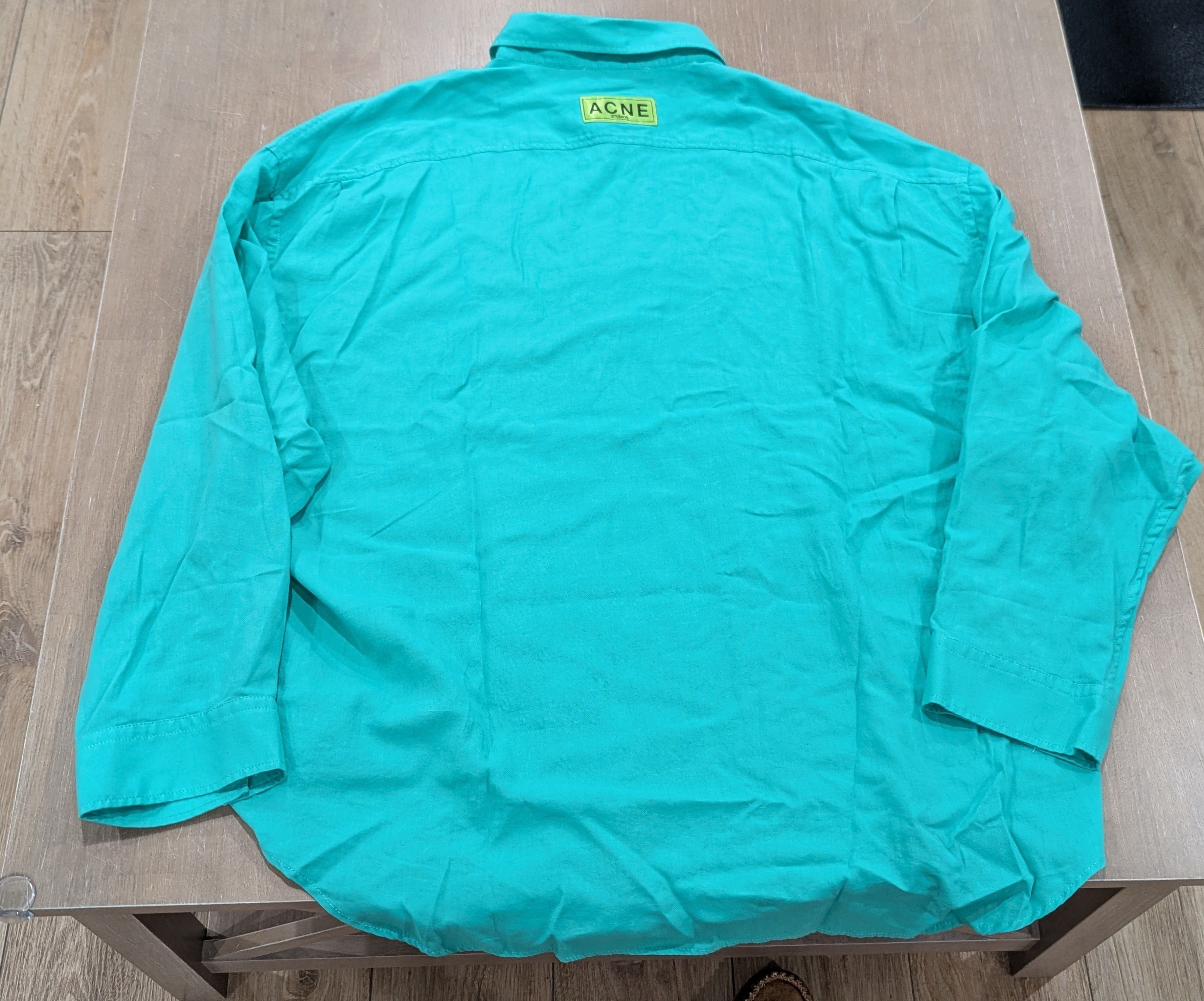 Acne Studios ACNE STUDIOS "Setar" Cotton LS Button Up Shirt Green 48 Size US M / EU 48-50 / 2 - 4 Thumbnail