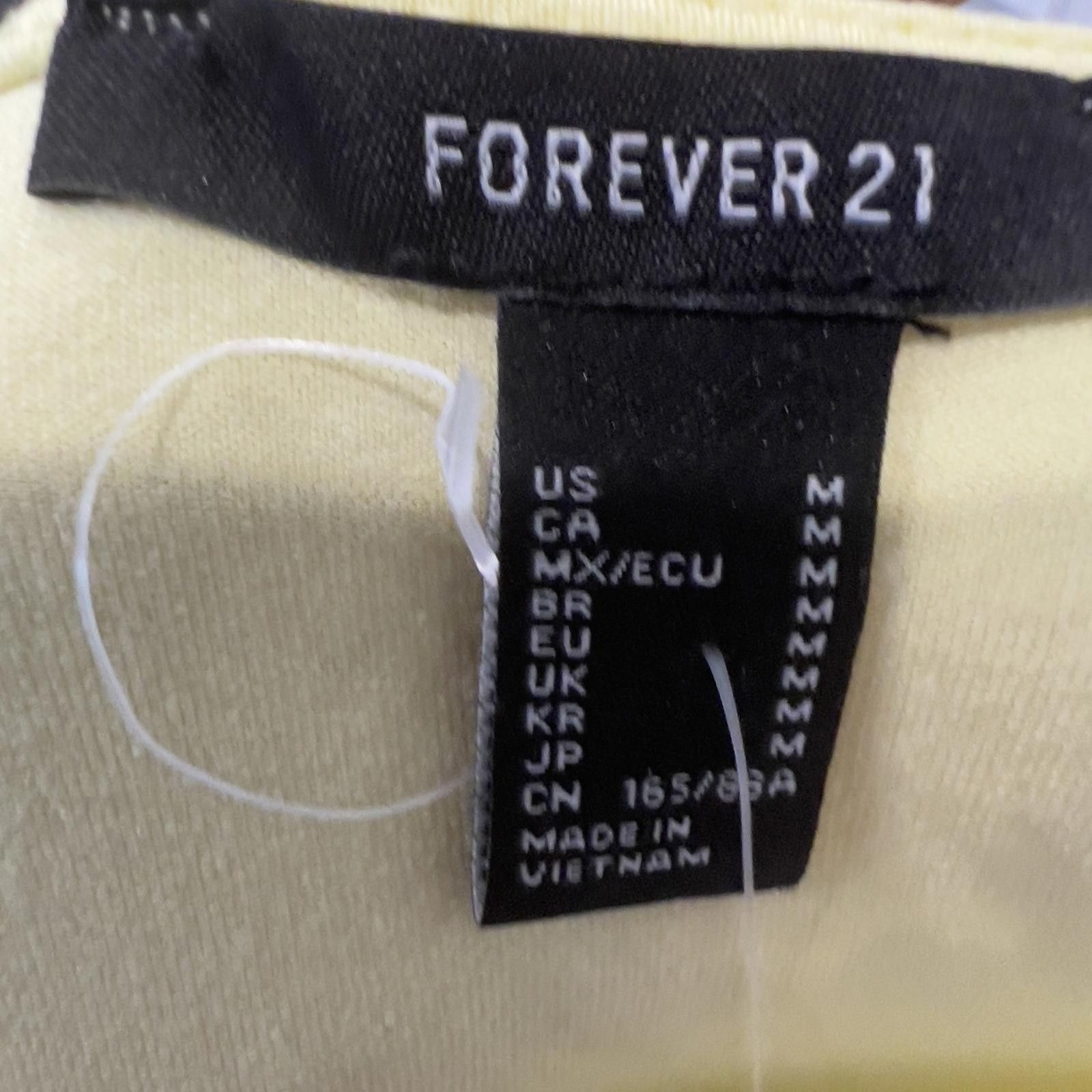 Forever 21 Forever 21 Yellow Sleeveless Tank Top with Side Tie Detail Size M / US 6-8 / IT 42-44 - 3 Thumbnail