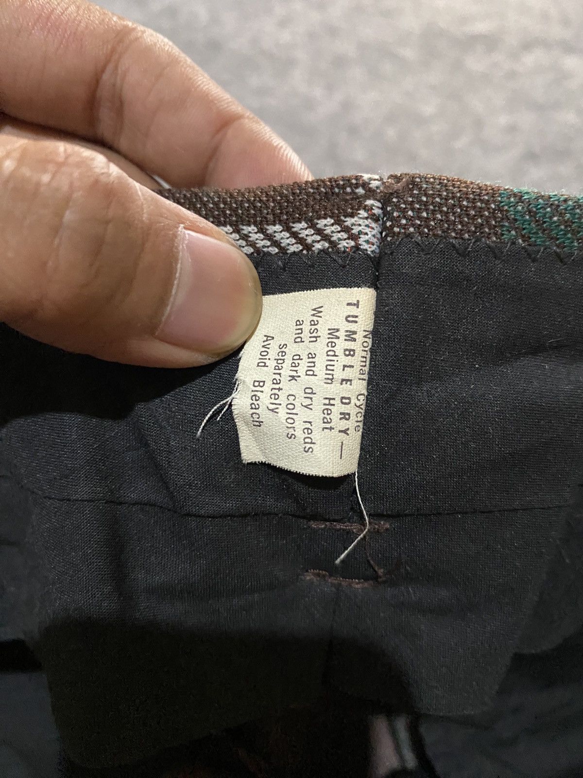 Vintage 70s Lee Plaid Pants Size US 30 / EU 46 - 9 Thumbnail