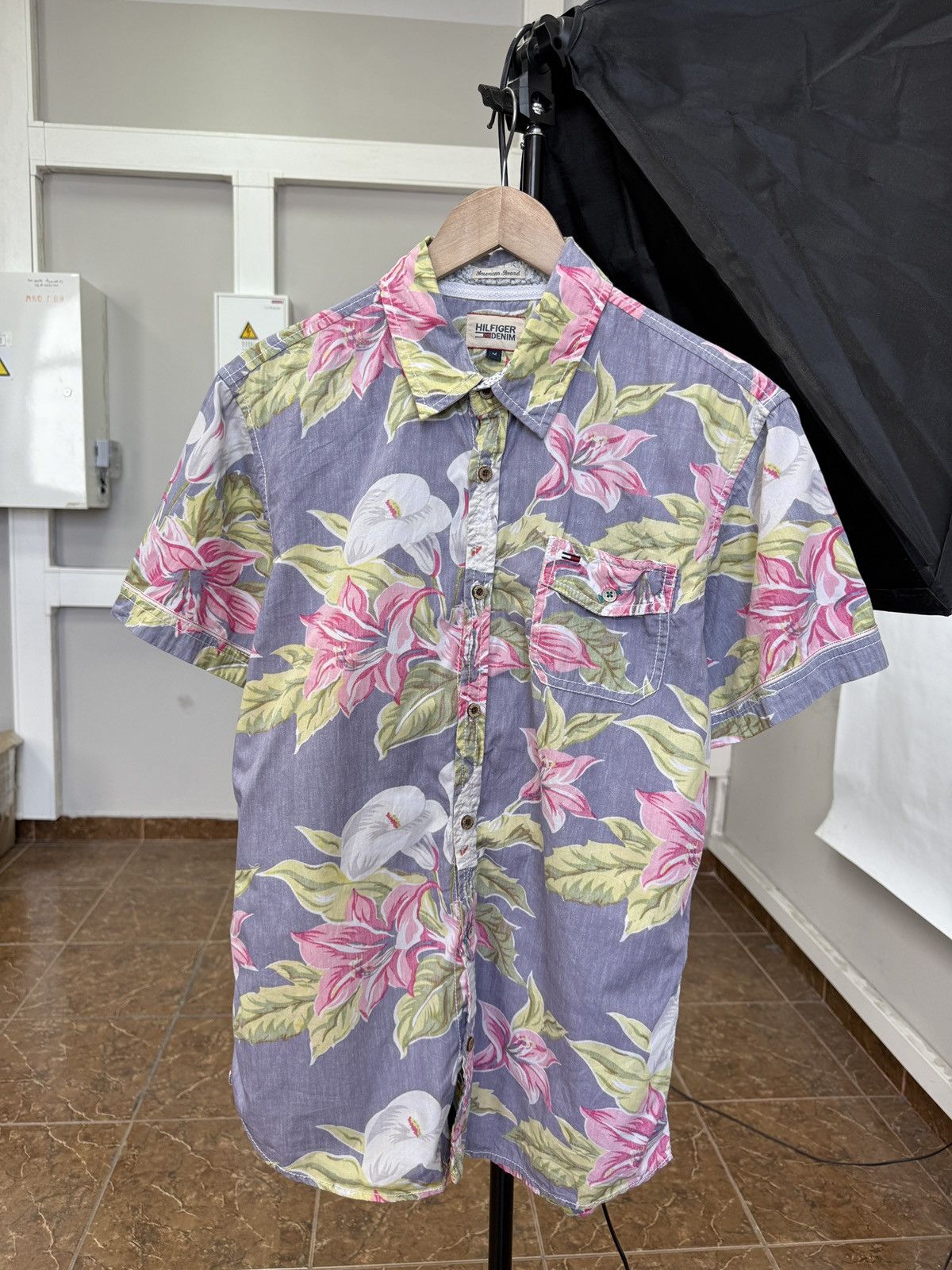 Tommy Hilfiger 🇺🇸 Y2K Tommy Hilfiger Hawaiian Shirt Rare Retro Hype Size US M / EU 48-50 / 2 - 1 Thumbnail