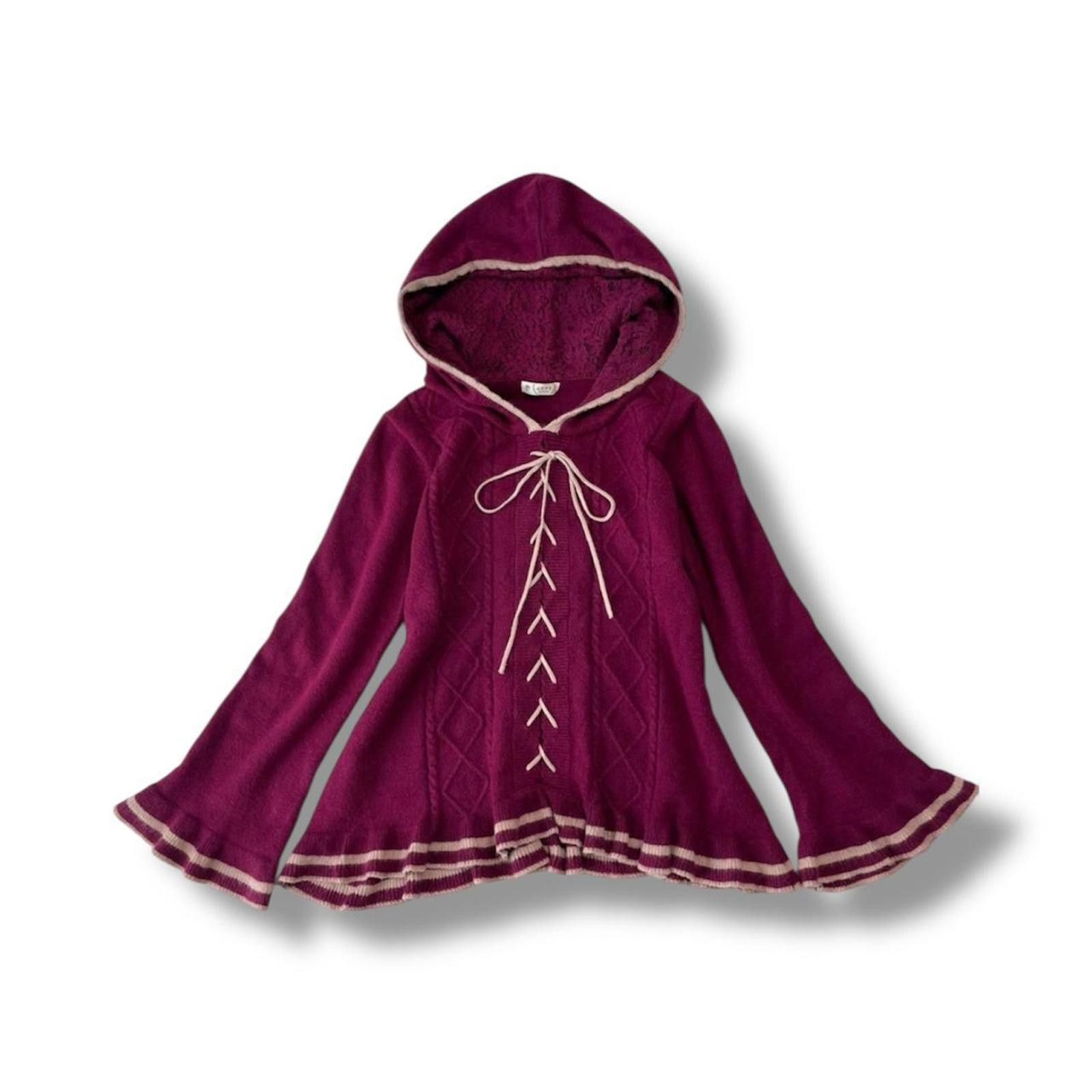 Other Axes femme fairy coquette vintage cardigan with hoodie Size XS / US 0-2 / IT 36-38 - 1 Thumbnail