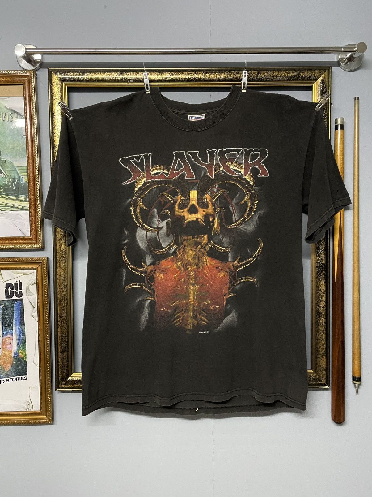 Band Tees Vintag 2000 Original Slayer Sunfaded Diabolus In Musica Tee Size US L / EU 52-54 / 3 - 1 Thumbnail