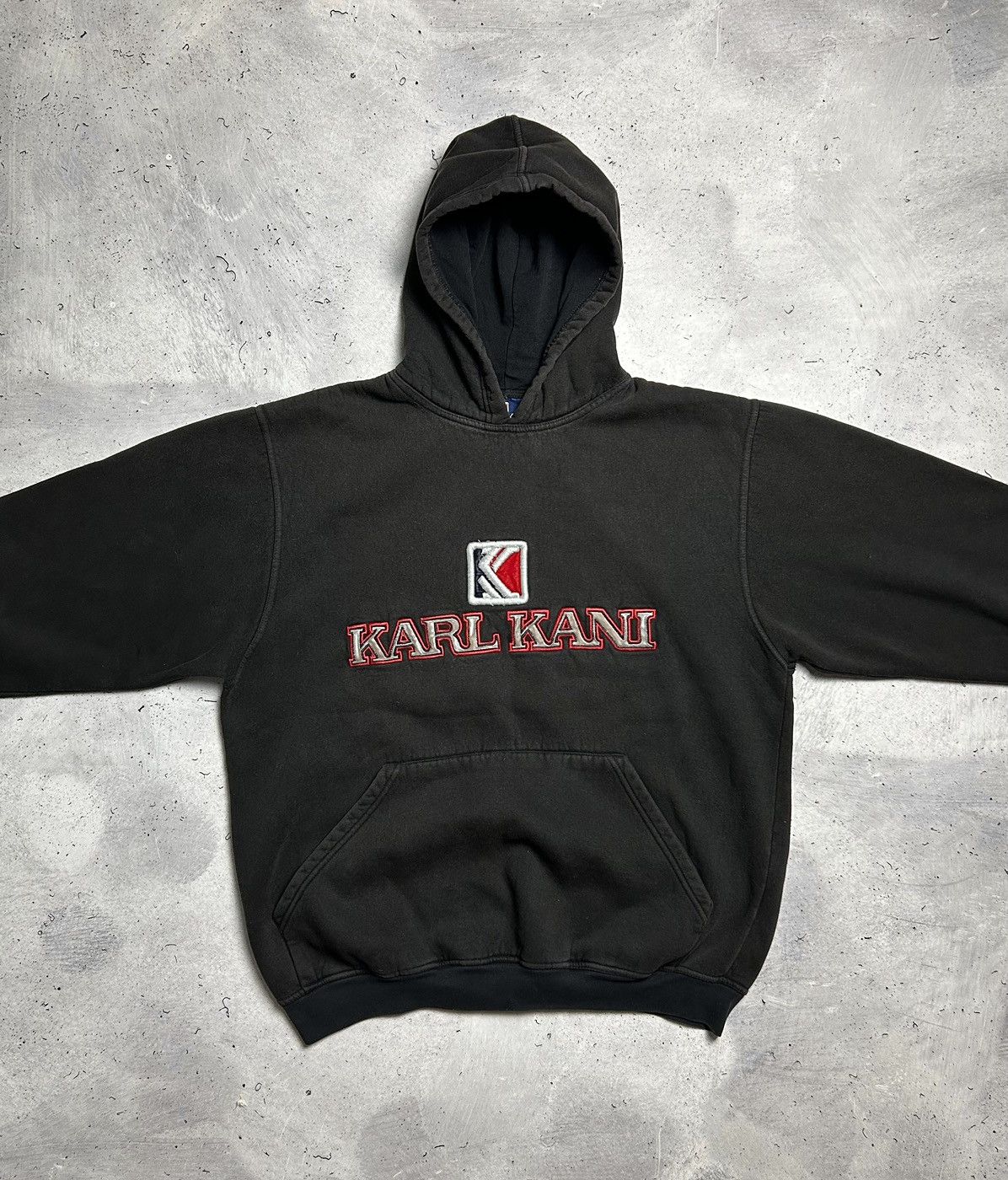 Karl Kani Vintage 90s Karl Kani 2Pac Style Distressed Hip Hop Hoodie Size US XL / EU 56 / 4 - 8 Thumbnail