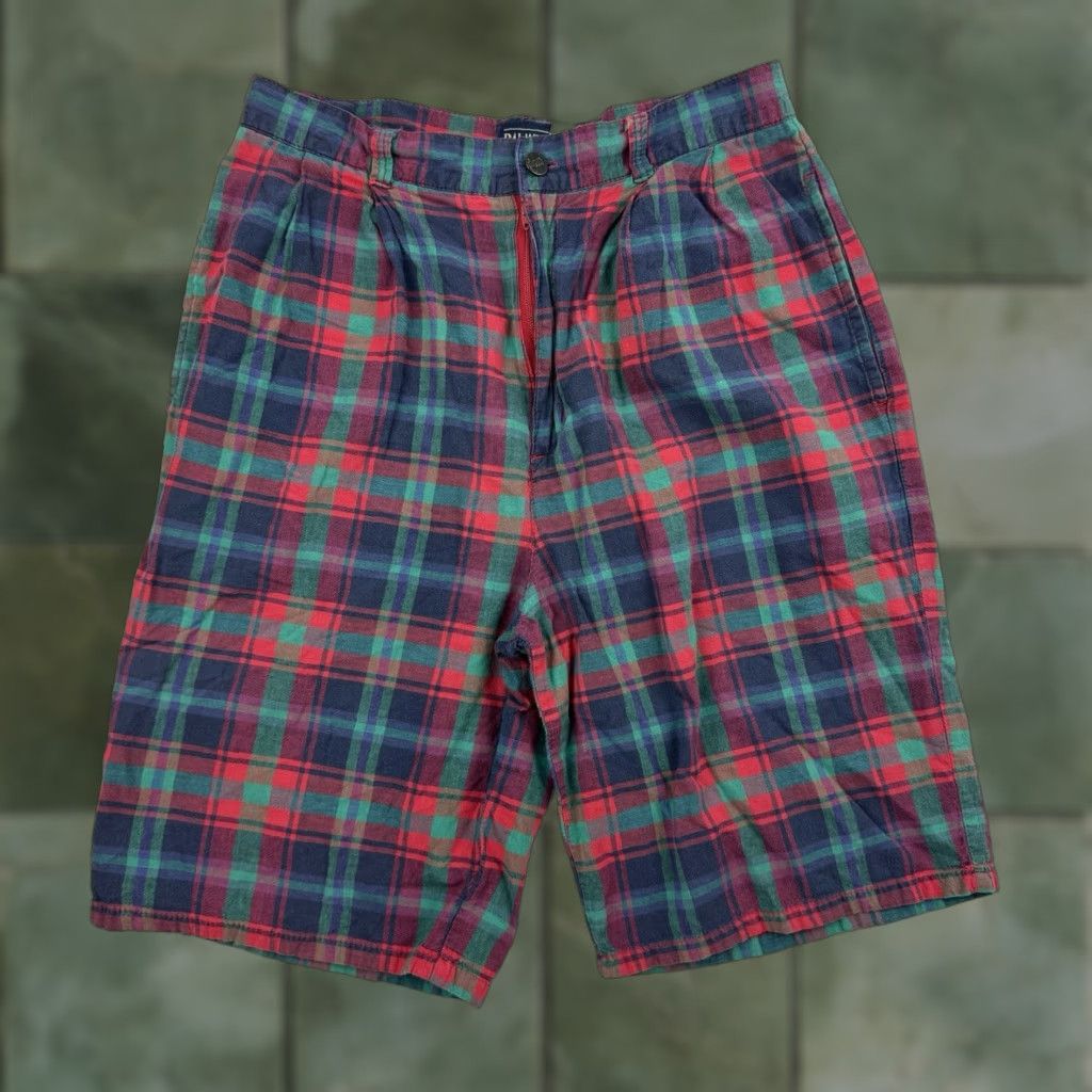 Vintage VINTAGE Palmetto’s Loafers Palmettos Loafers Golf Shorts Womens 7 Red Plaid Sports Casual 70s Talon Shirt Size 28" / US 6 / IT 42 - 1 Thumbnail