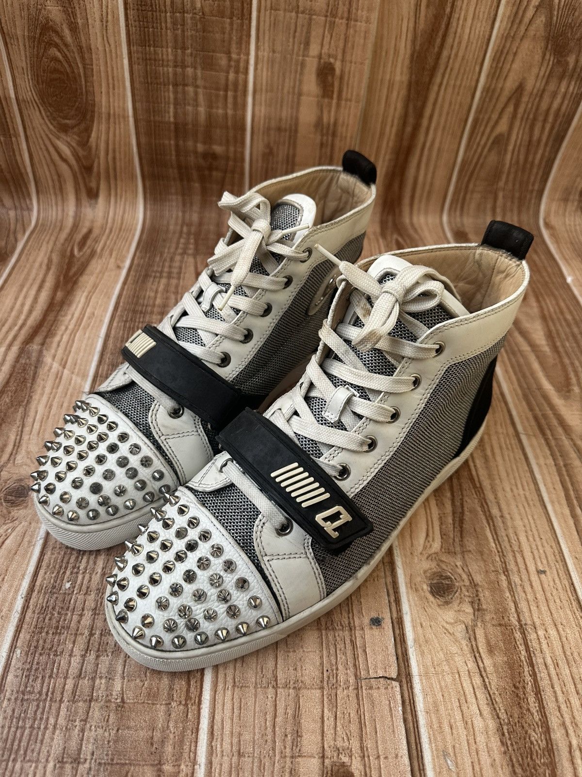 Christian Louboutin Christian Louboutin Louis Orlato Spikes High Top w/Straps Size US 9 / EU 42 - 4 Thumbnail
