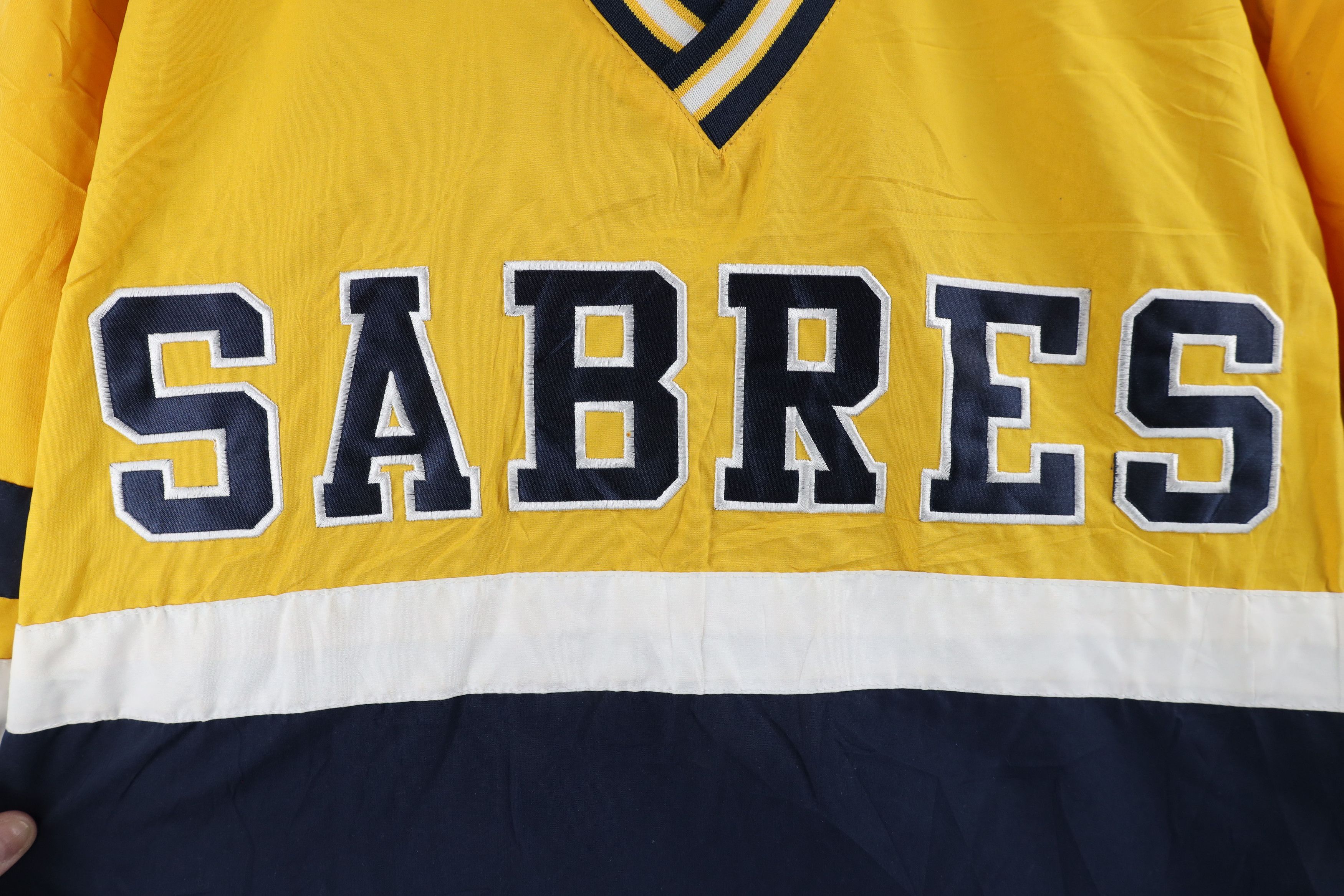 Vintage Vintage Buffalo Sabres Hockey Pullover Windbreaker Jacket Size US XL / EU 56 / 4 - 4 Thumbnail
