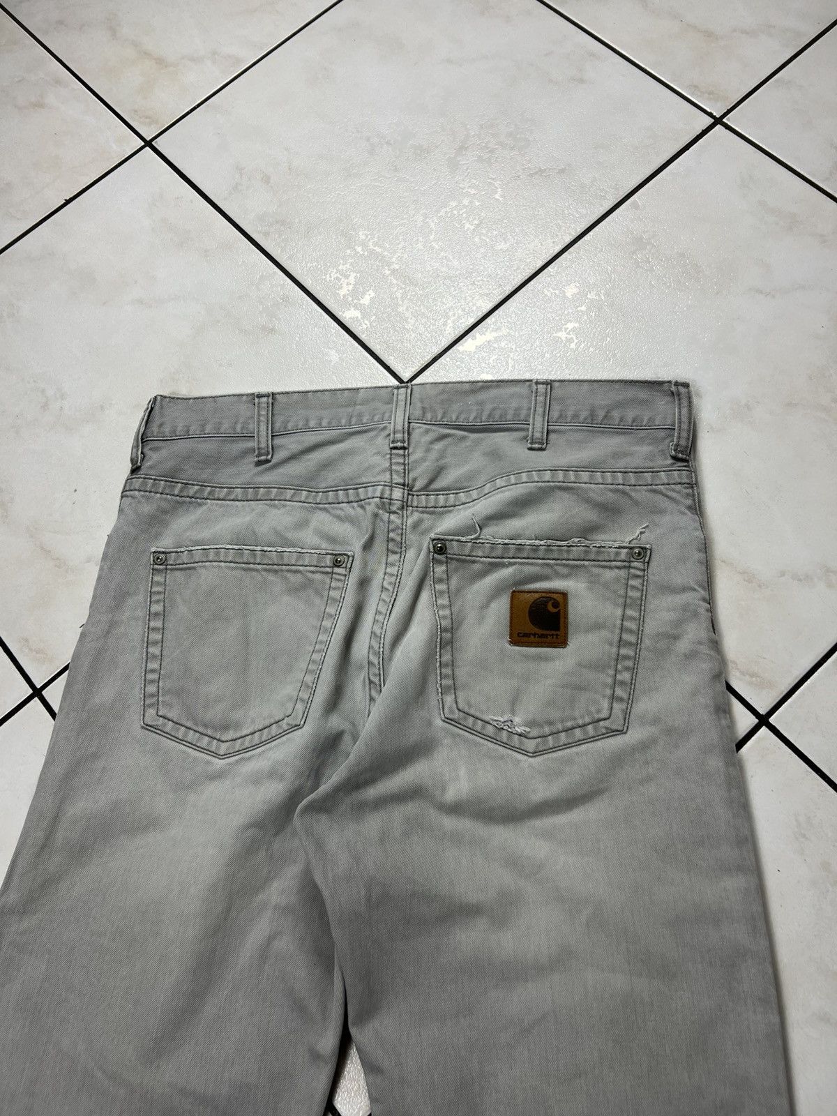 Carhartt Vintage Carhartt slim pant regular washed leather trousers Size US 30 / EU 46 - 15 Thumbnail