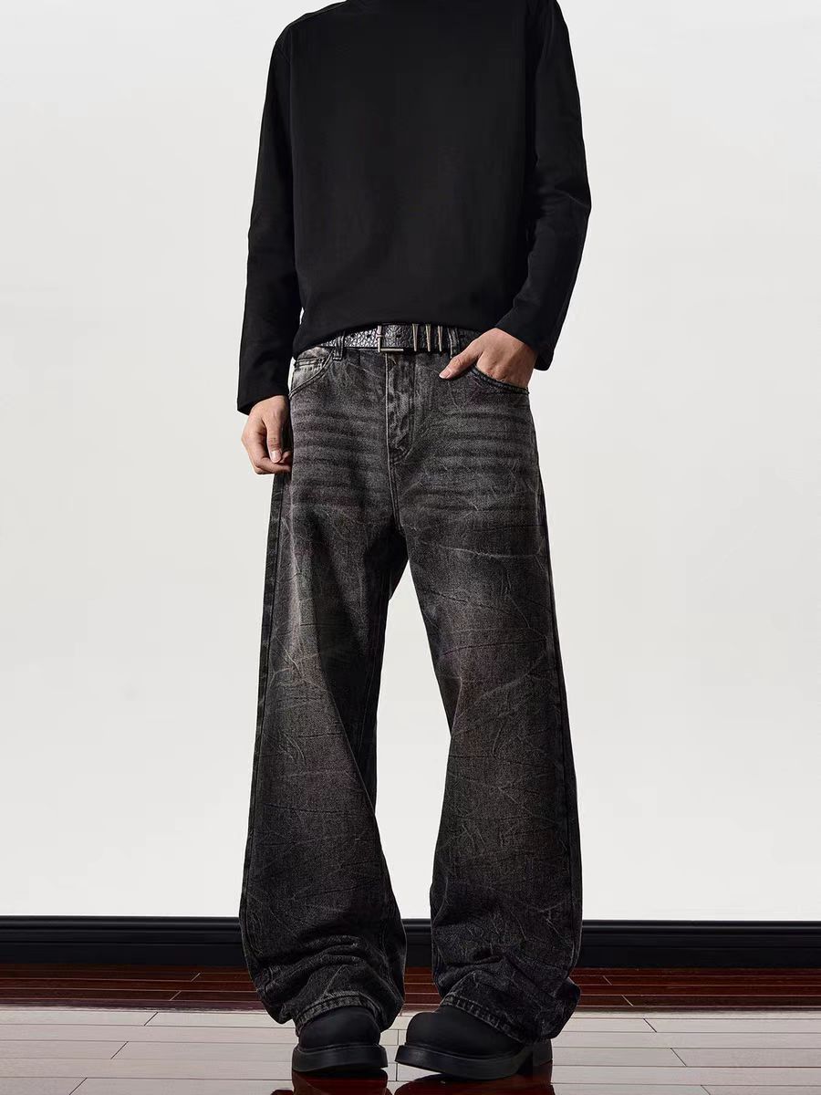 Japanese Brand × Jean Washed black baggy vintage jeans Size US 32 / EU 48 - 3 Thumbnail
