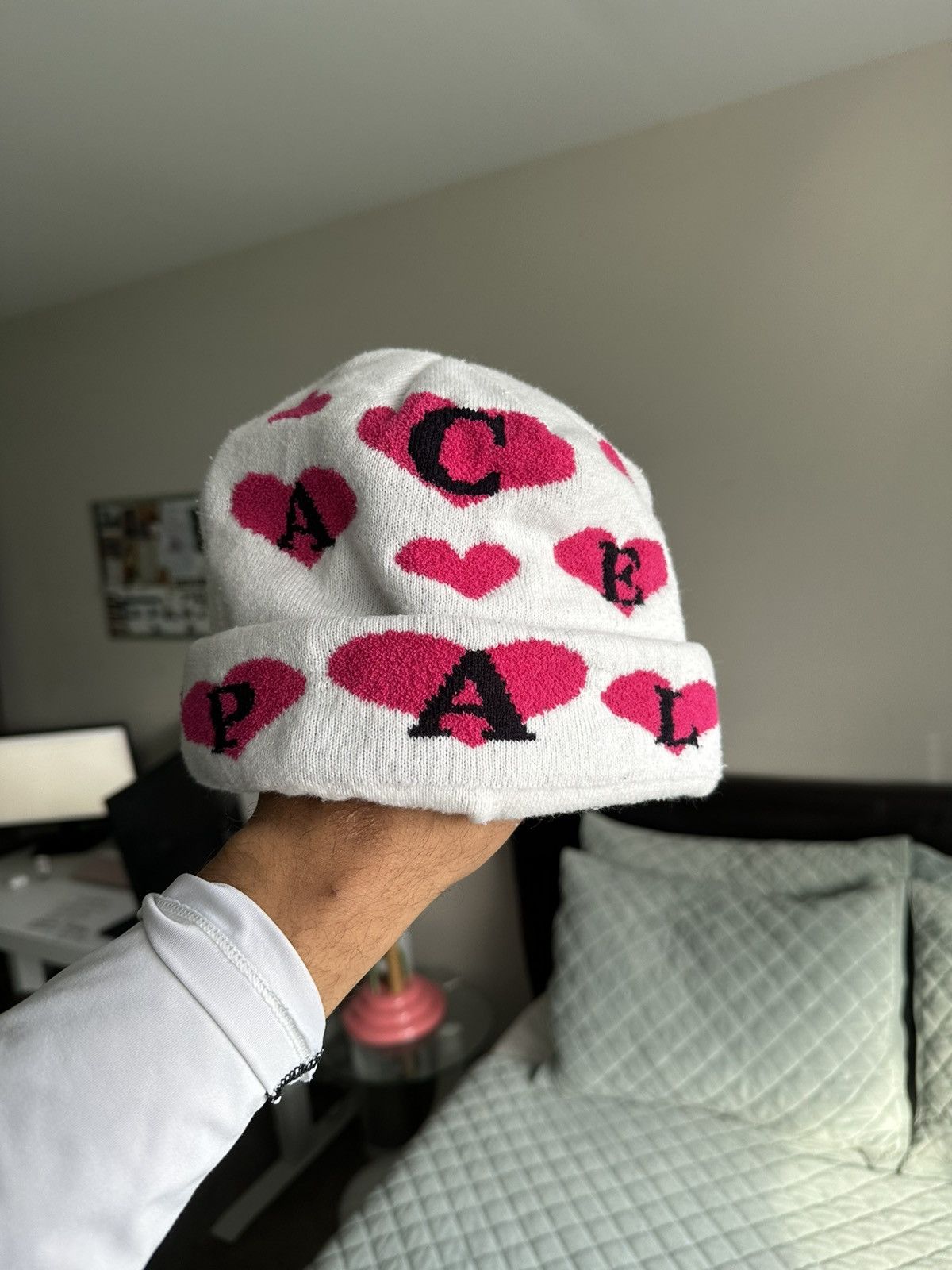 Palace Palace hearts beanie Size ONE SIZE - 6 Thumbnail