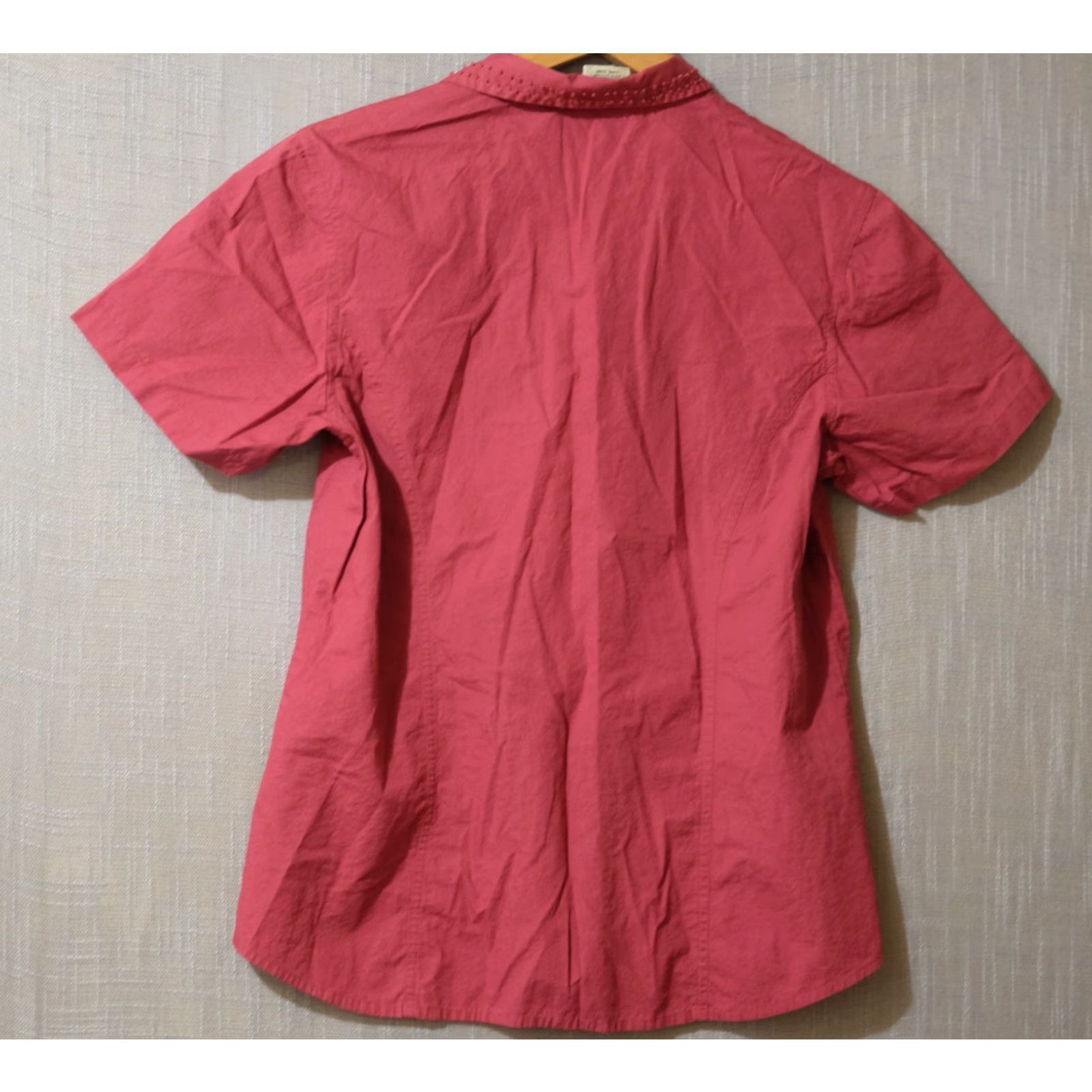 Vintage Cabela's Button-Up Shirt Collared 100% Cotton Dark Red Womens M Shirt Casual Size M / US 6-8 / IT 42-44 - 5 Thumbnail