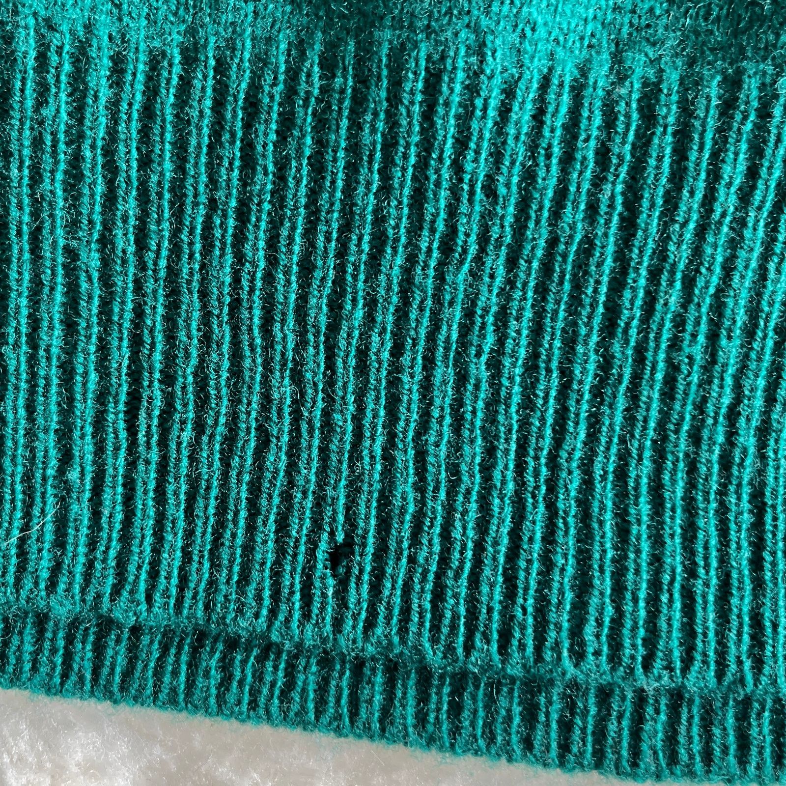 Polo Ralph Lauren Polo Ralph Lauren | Green Lambswool V-Neck Oversized Sweater Size US XL / EU 56 / 4 - 10 Thumbnail