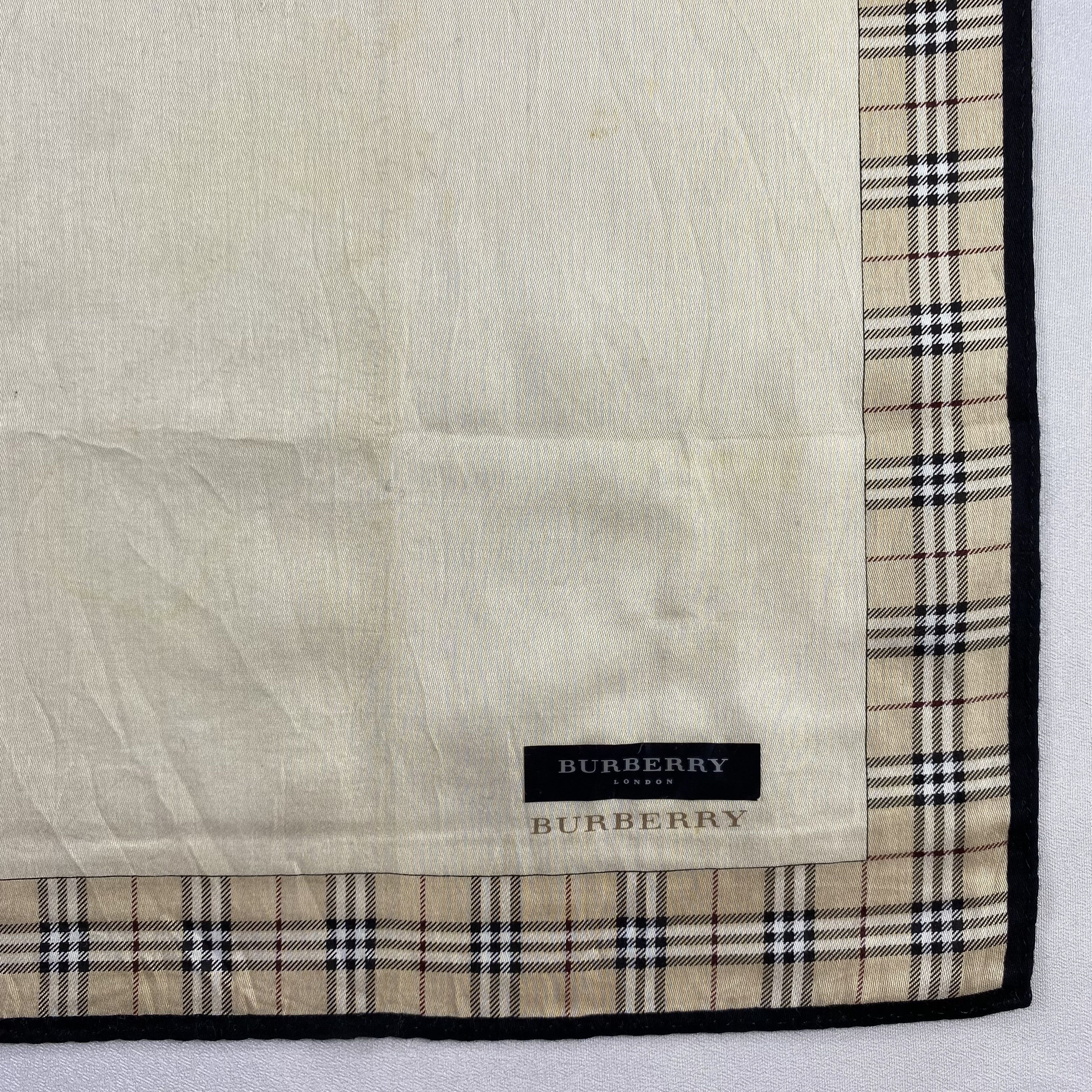 Burberry × Vintage Burberry Handkerchief / Neckerchief / Bandana-P1582 Size ONE SIZE - 3 Thumbnail