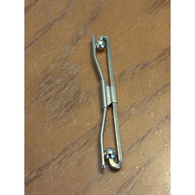 The Unbranded Brand Vintage Gold-Tone Collar Jewelry Clasp, 2” Slide-On Stay, Ba Size ONE SIZE - 2 Thumbnail