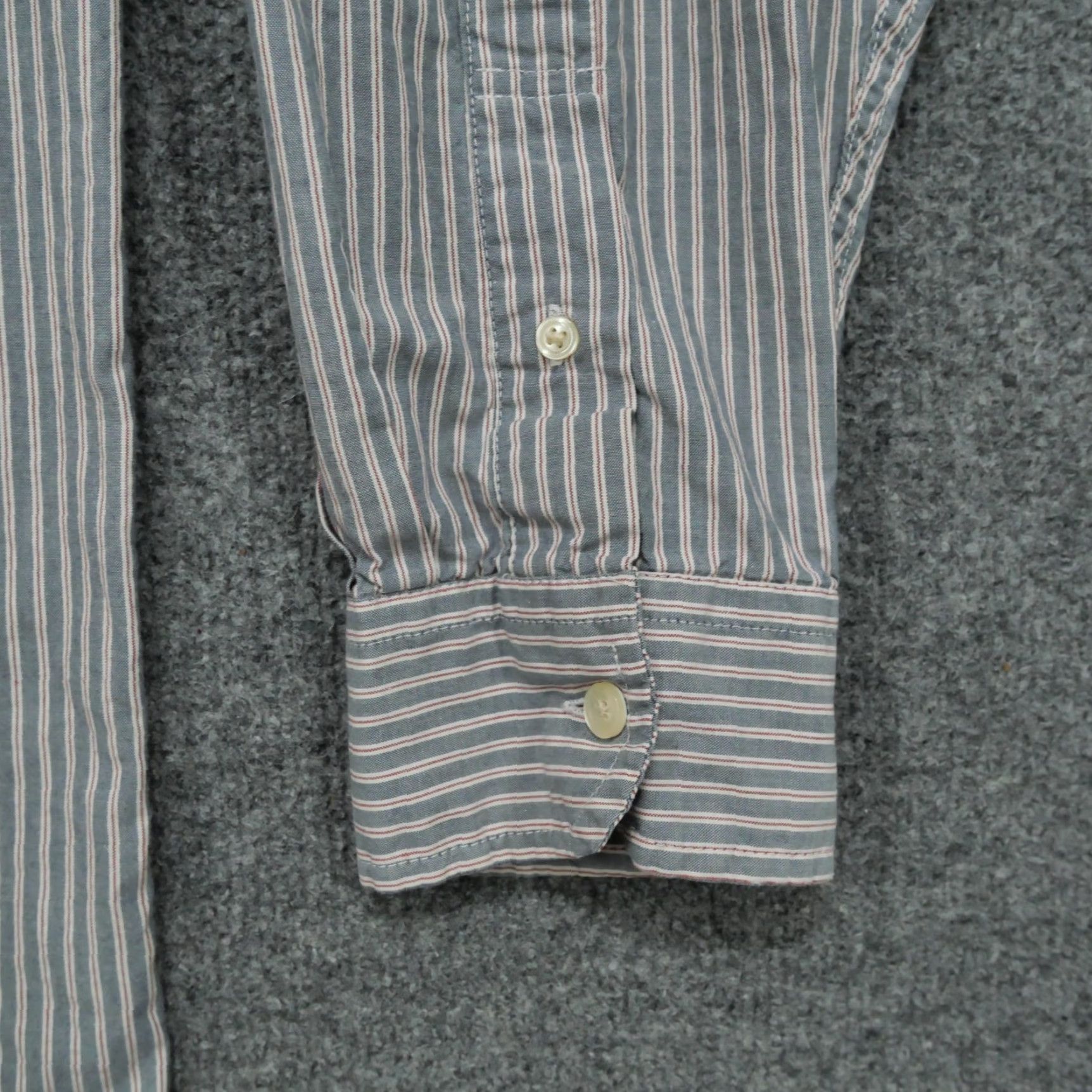 American Eagle Outfitters VINTAGE American Eagle Outfitters Shirt Mens L Blue Striped Oxford Button-Down 90s Casual Size US L / EU 52-54 / 3 - 2 Thumbnail