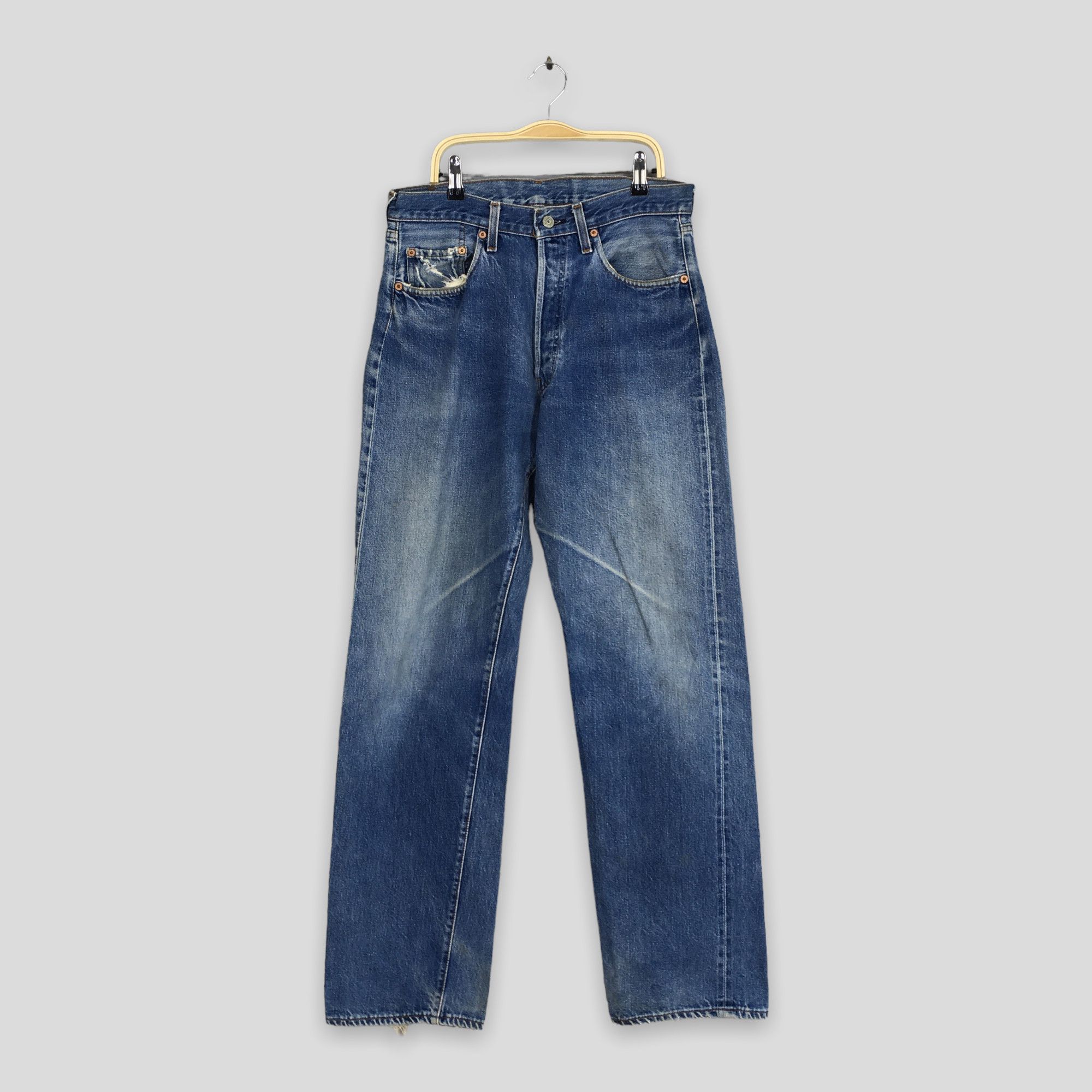 Size 28x31.5 Vintage 90s Levi's 501 Redline Jeans