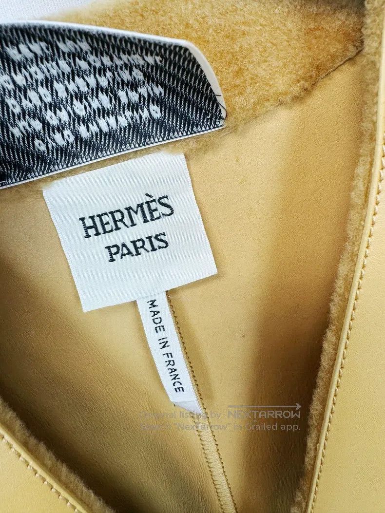 Hermes Hermes Sheepskin Coat Overcoat Size XXS / US 00 / IT 34 - 3 Thumbnail