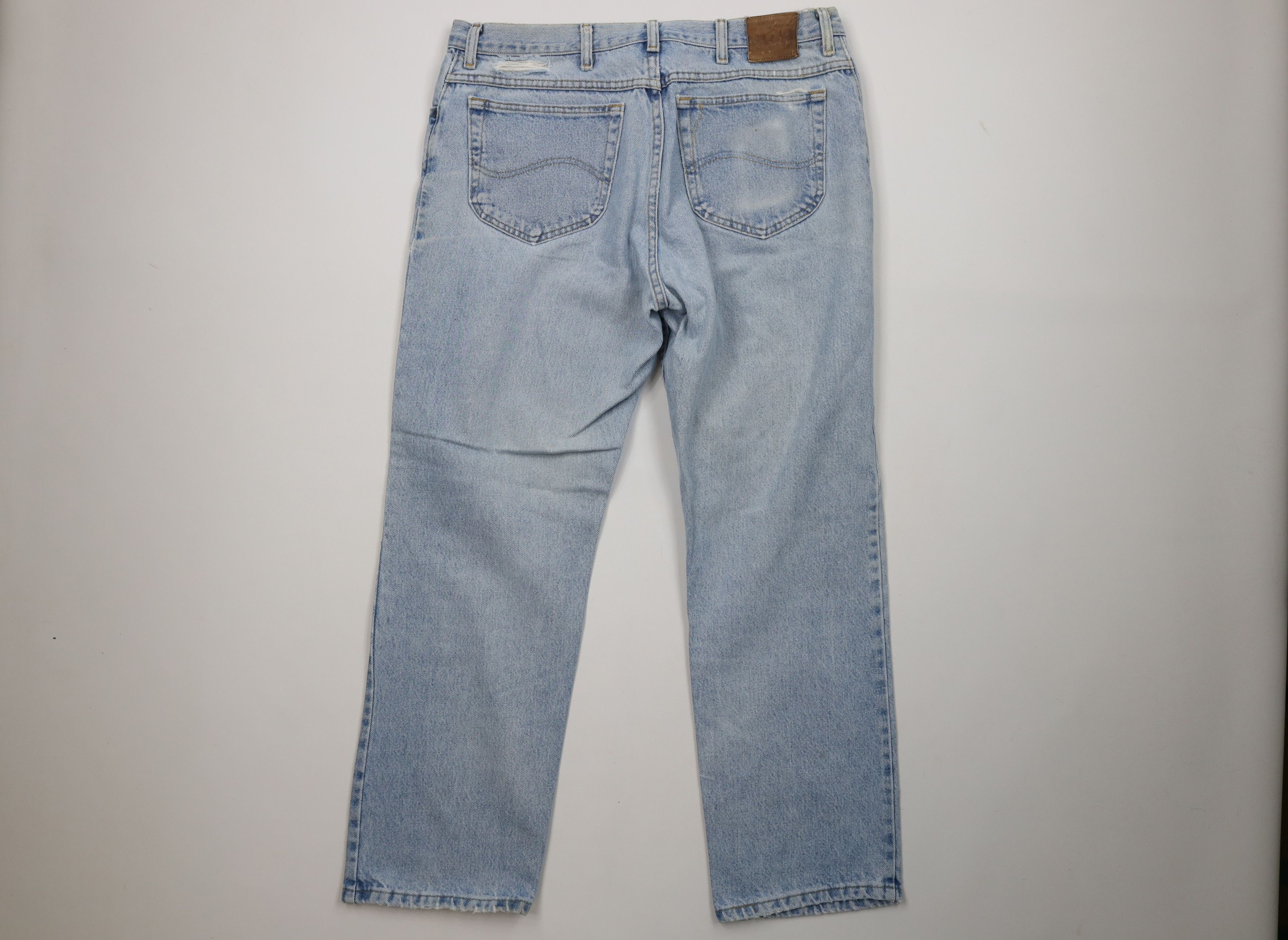 Lee Vintage 90s Lee Straight Leg Denim Jeans Blue Cotton Size US 38 / EU 54 - 10 Thumbnail