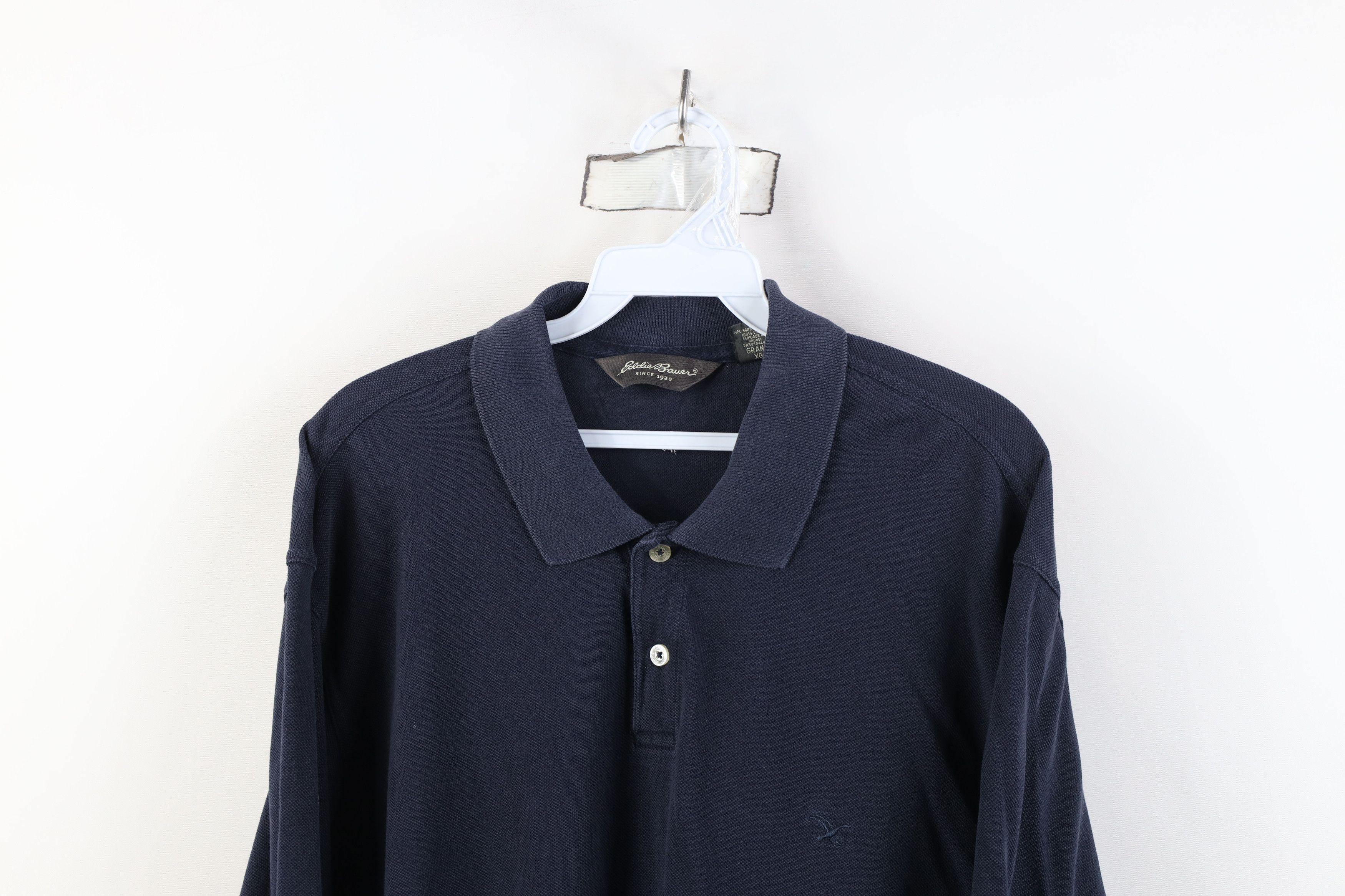 Eddie Bauer Vintage 90s Y2K Eddie Bauer Long Sleeve Rugby Polo Shirt Size US XL / EU 56 / 4 - 2 Thumbnail