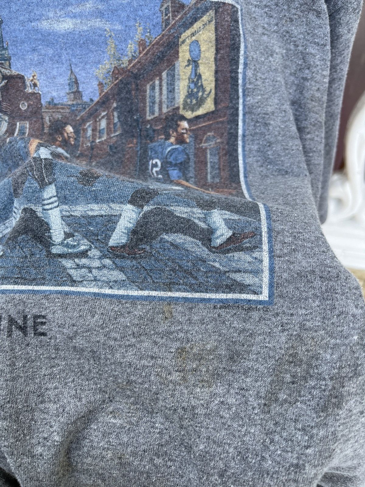 Other Last Drop🔥Rare🔥The Blue Line Graphic T-Shirt Size US XL / EU 56 / 4 - 5 Thumbnail