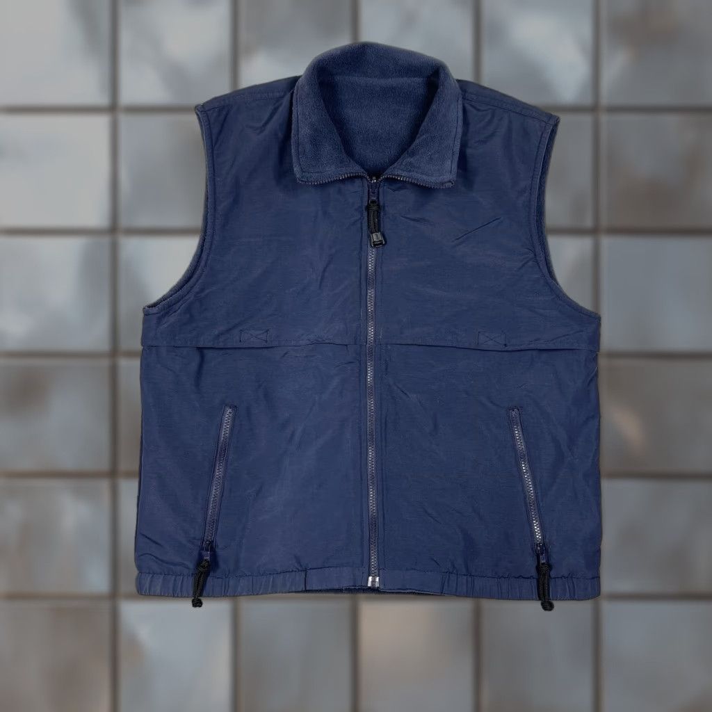 Vintage VINTAGE We Are The IAS Church of Scientology Mens Large Zip Vest Navy Reversible Size US L / EU 52-54 / 3 - 1 Thumbnail