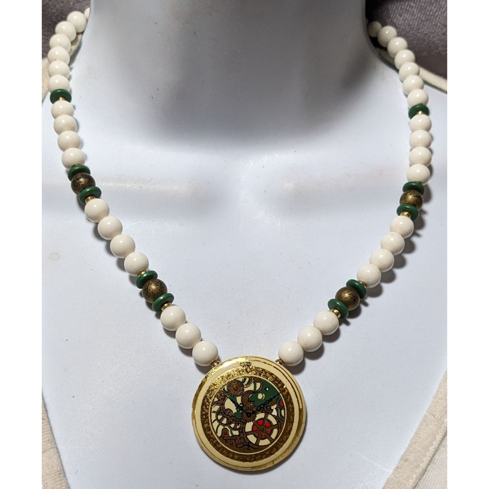 Other Retro Steampunk Beaded Pendant Necklace Size ONE SIZE - 7 Thumbnail