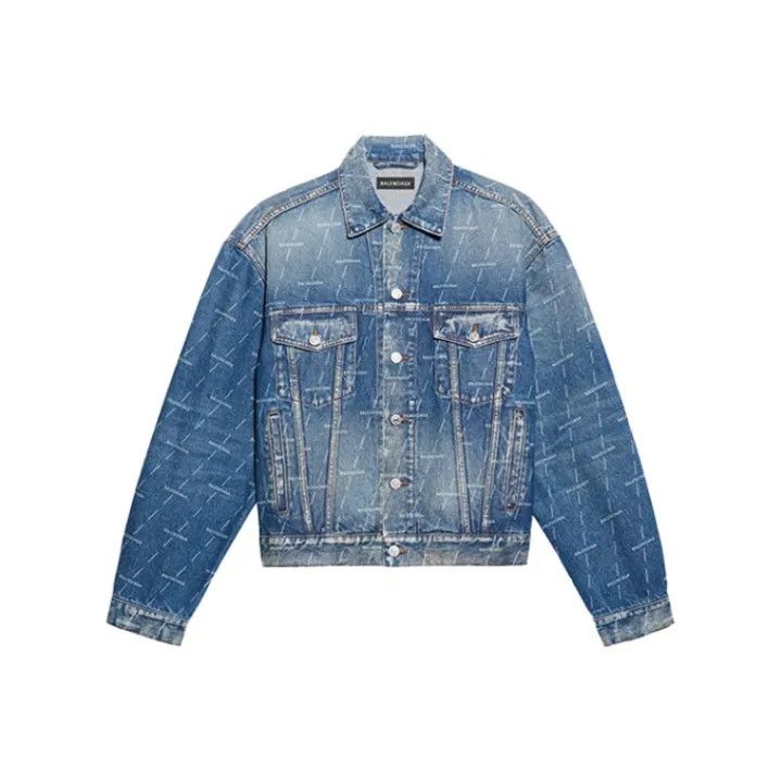 Balenciaga Balenciaga Denim Pocket Jacket for Men 0079 Size US L / EU 52-54 / 3 - 1 Thumbnail