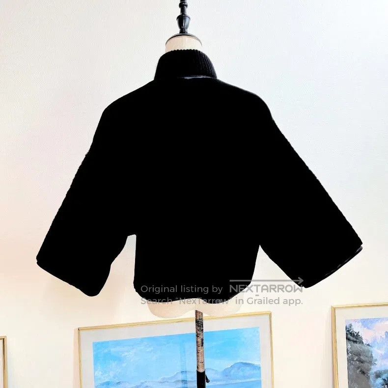 Hermes Hermes Fur and Leather Combination Cloak-like Jacket Size XXS / US 00 / IT 34 - 6 Thumbnail